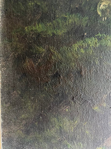 Large Signed Turn of the Century Scottish Landscape Oil on Canvas : “Mountains & Sheep”