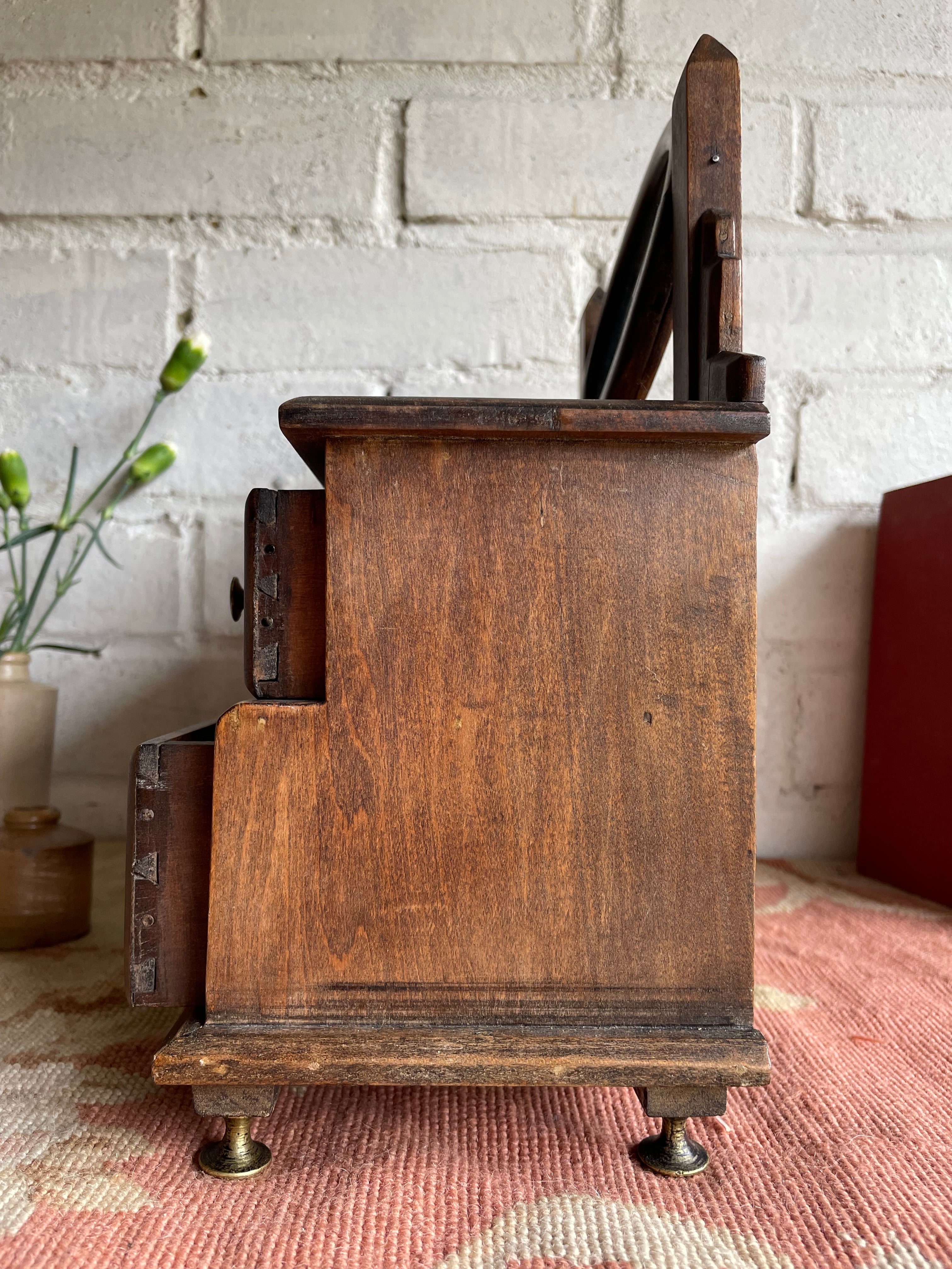 19th Century Apprentice Chest of Drawers with Swivel Mirror