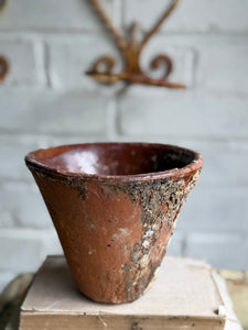Rustic French Iron Plant Holder with Antique Resin Pot 2