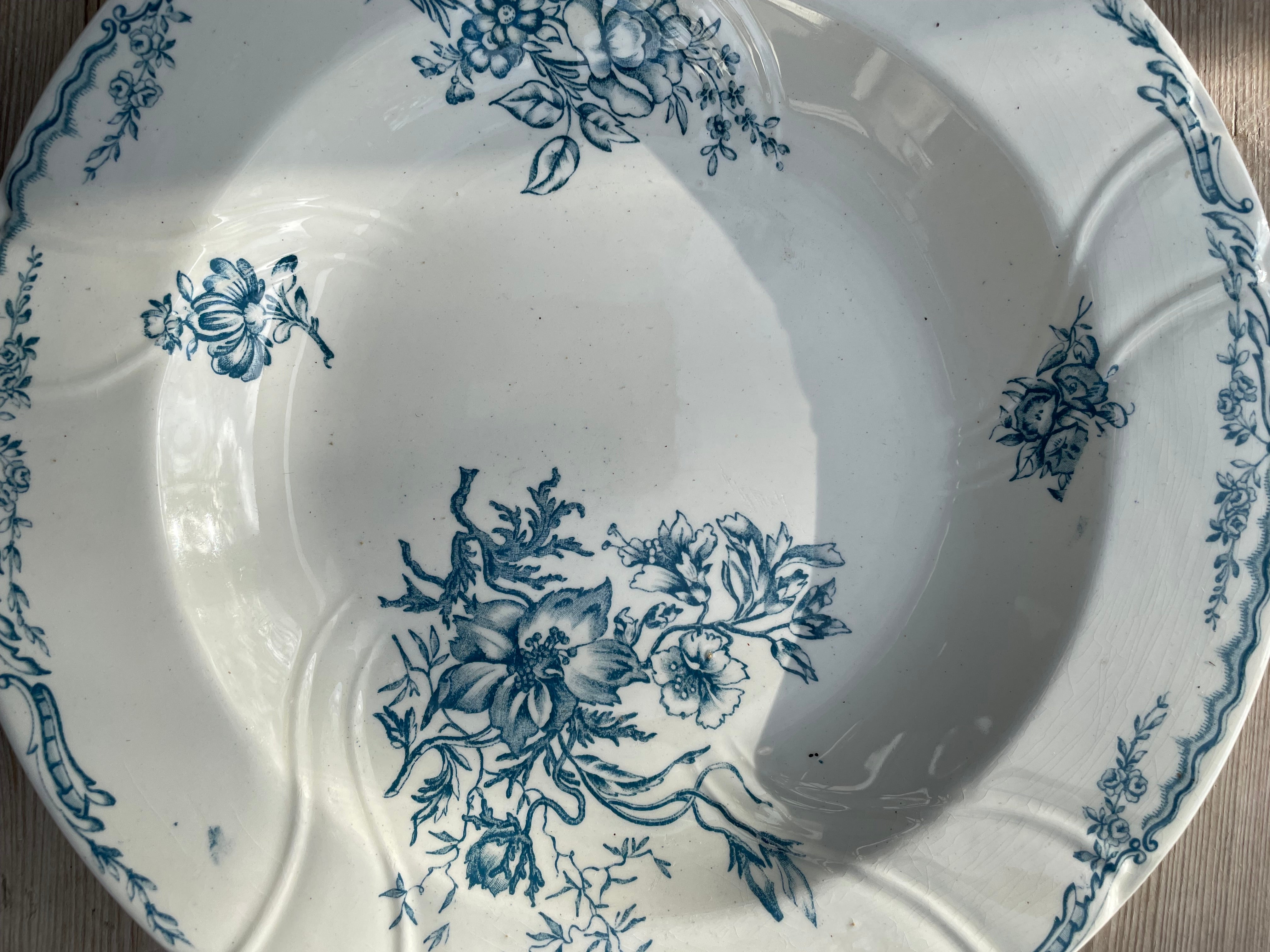 Antique French “Salins” Plate