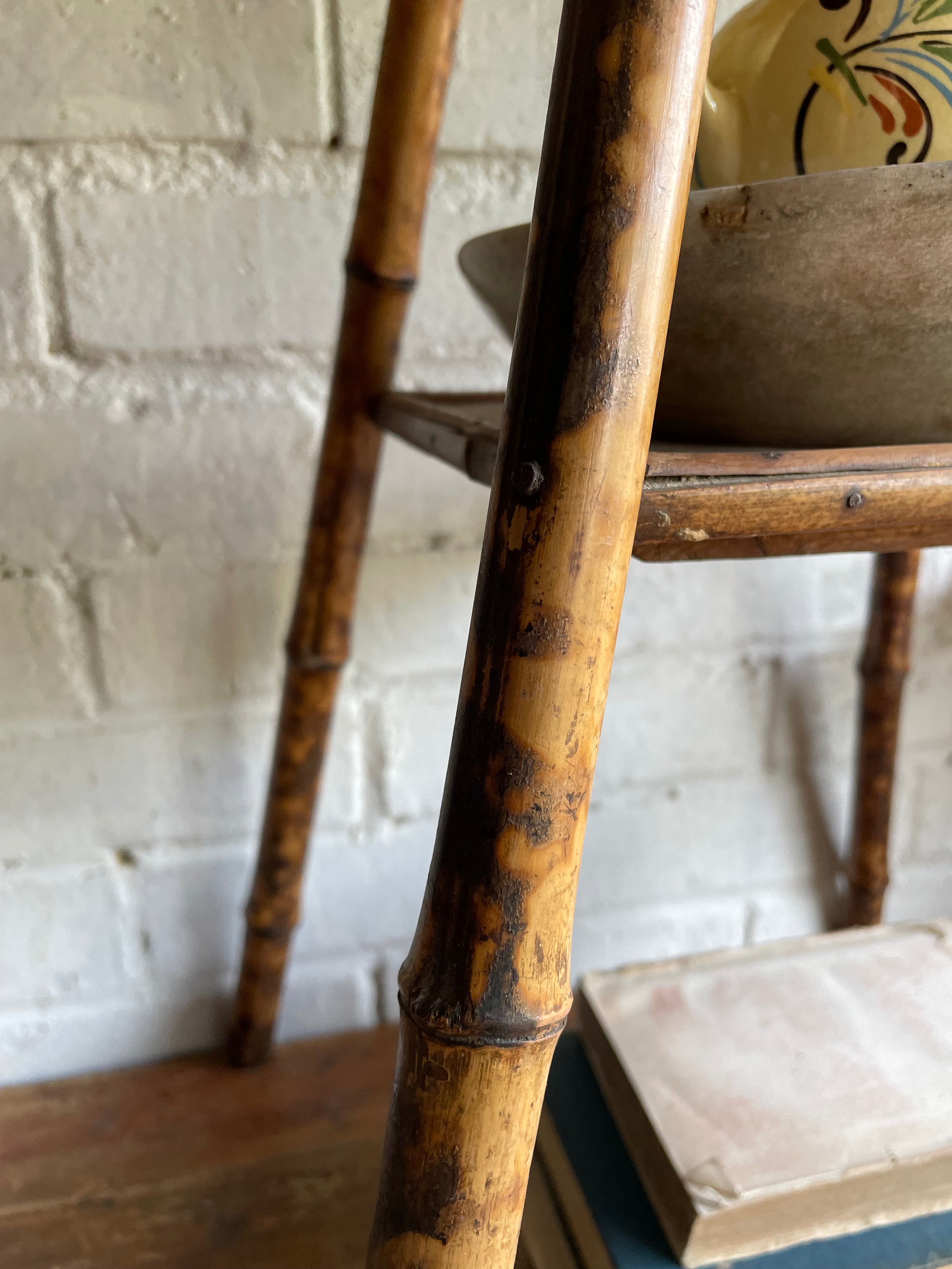 Tiger Bamboo Side Table