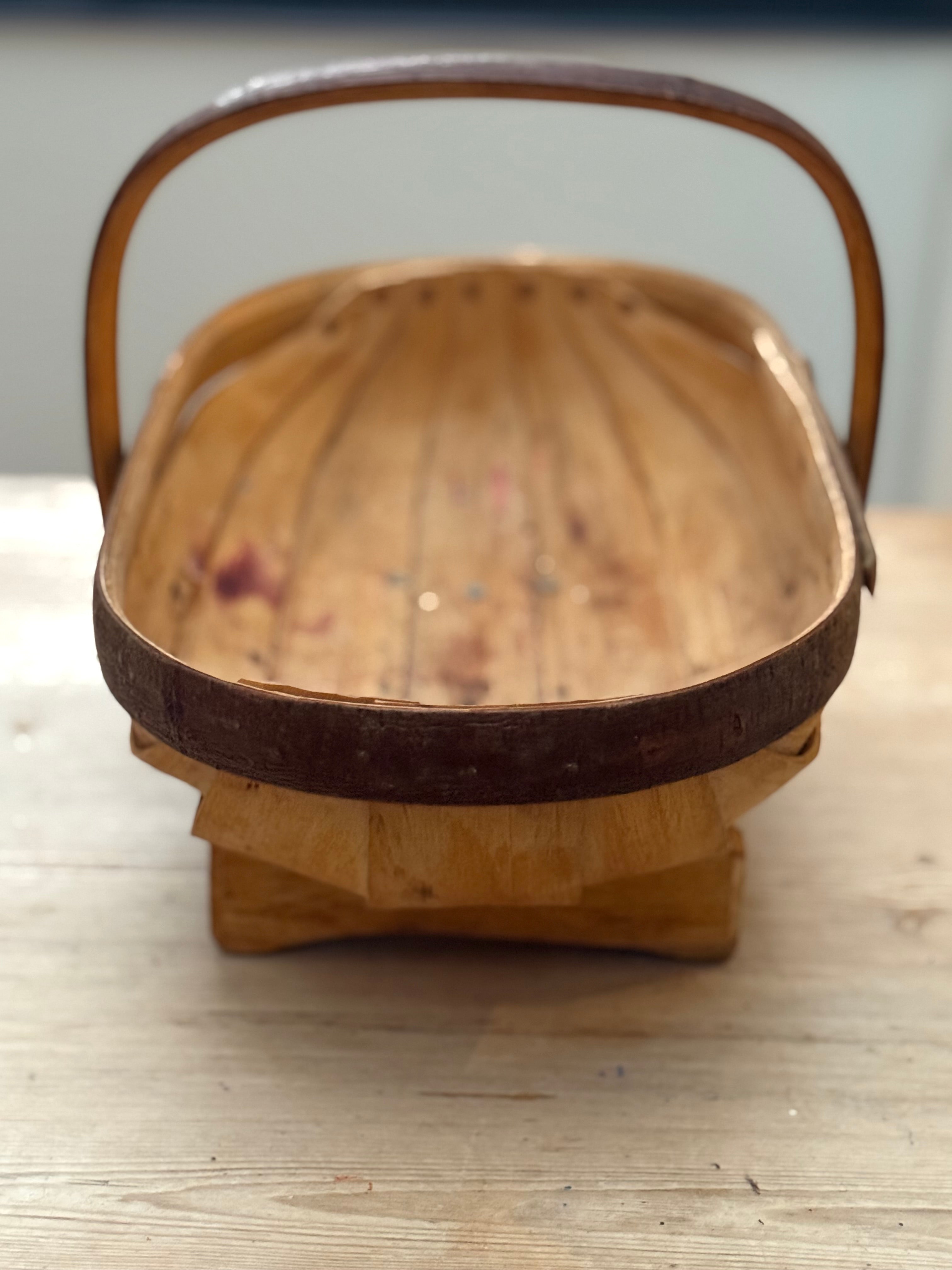 Circa 1940s: Vintage Sussex Wooden Trug