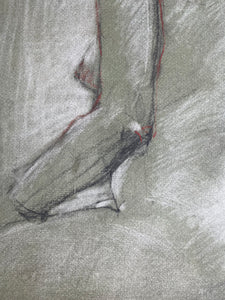Charcoal Portrait on Paper by Dennis Gilbert