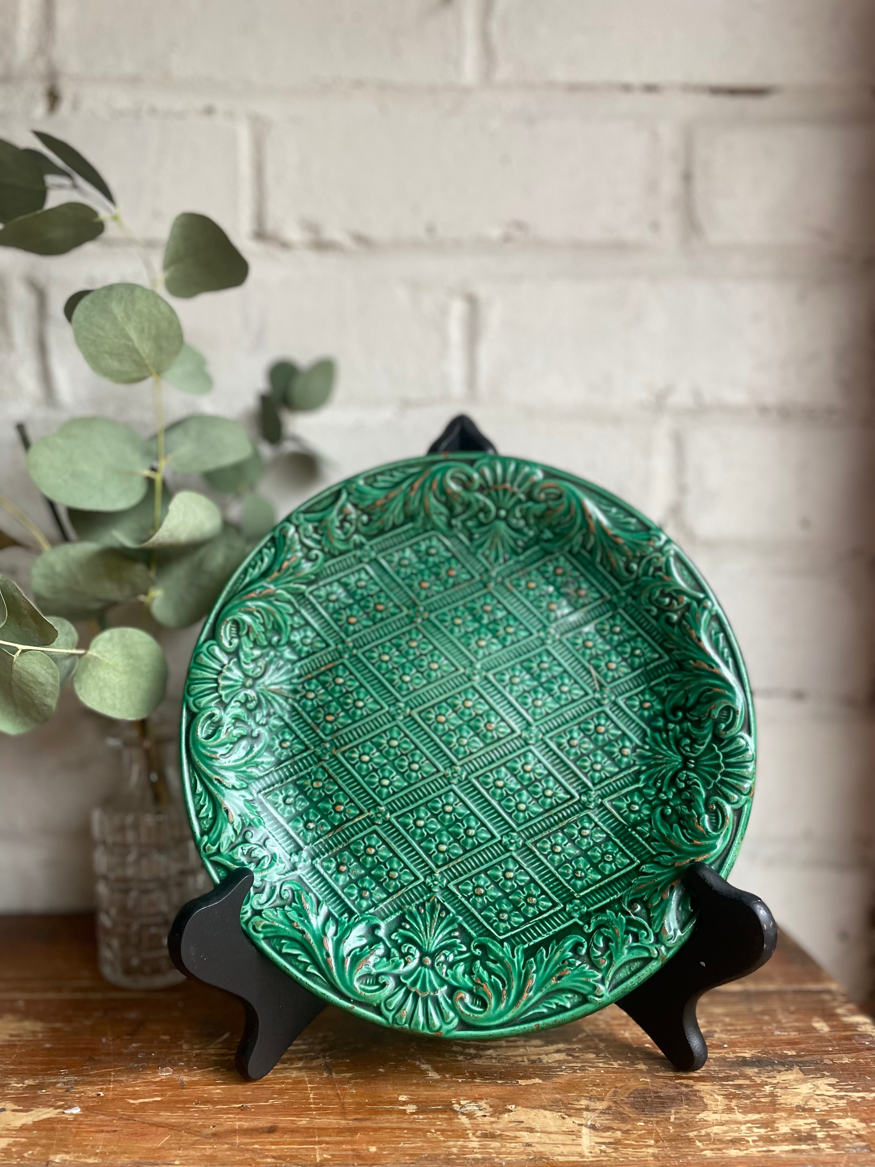 19th Century Majolica Plate