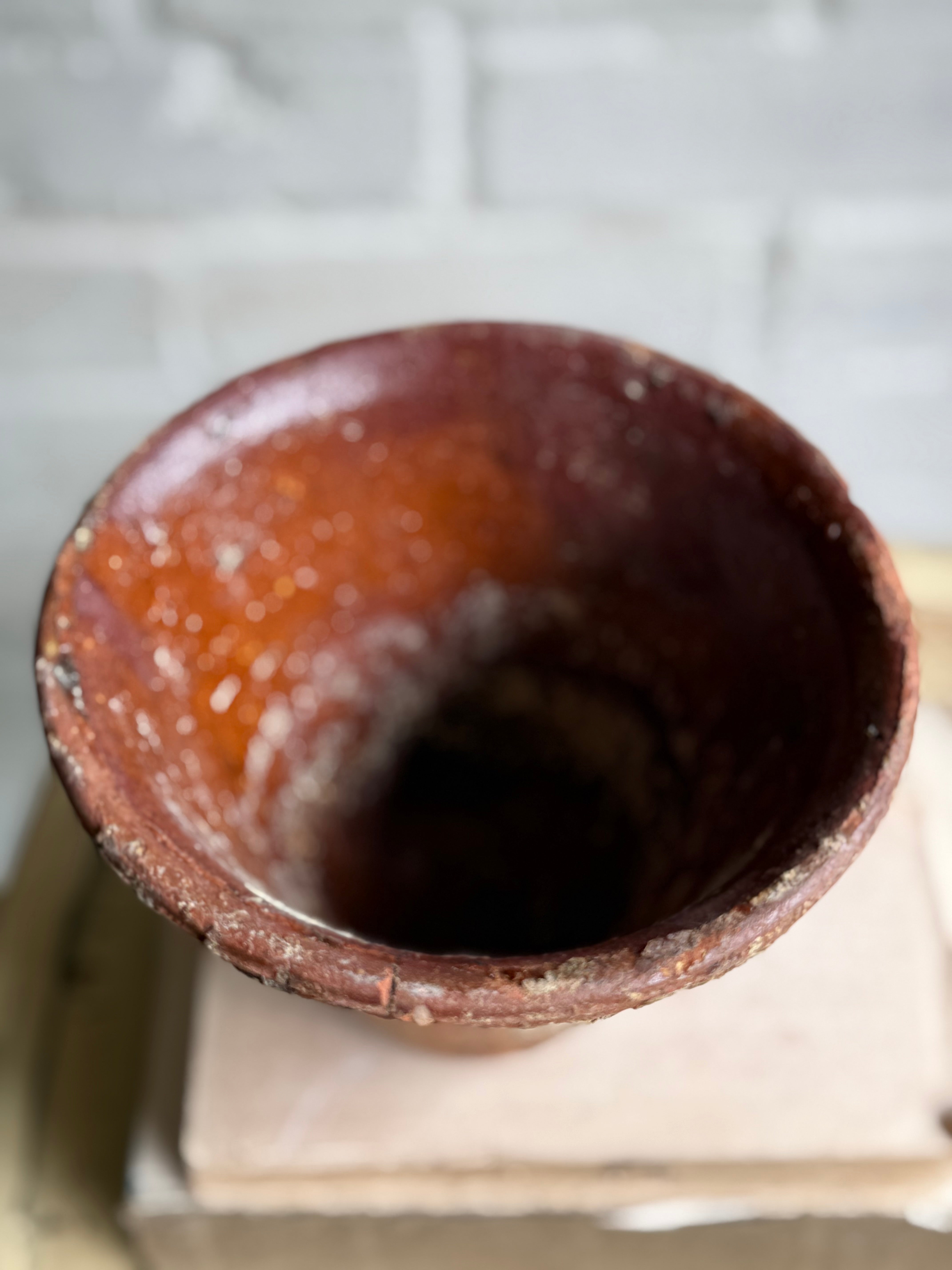 Rustic French Iron Plant Holder with Antique Resin Pot 2