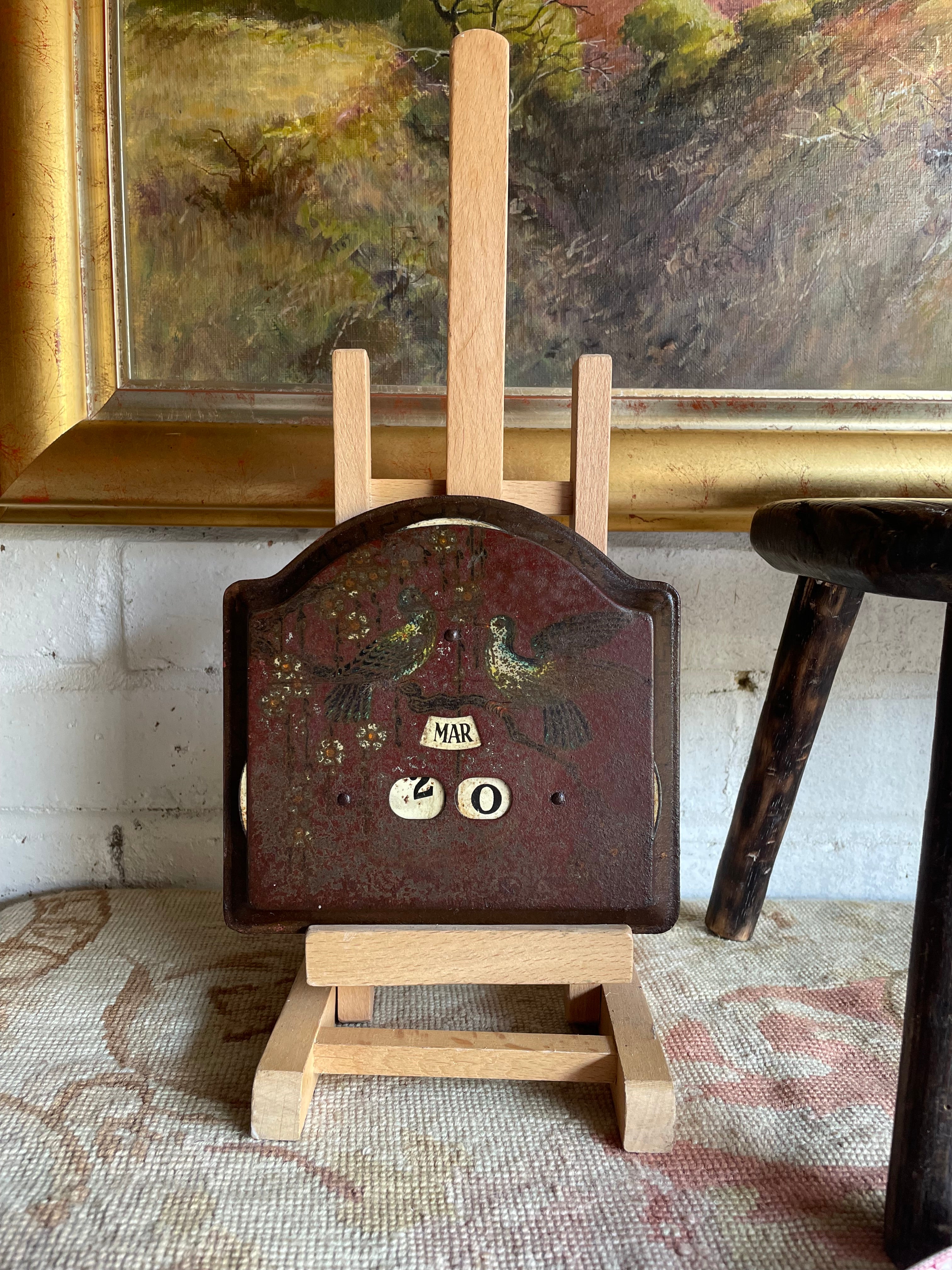Early 20th Century Toleware Perpetual Calendar