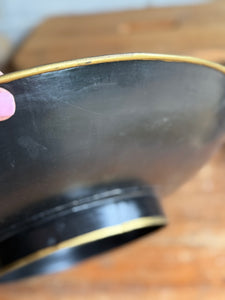 Large Early 1900s Handpainted Toleware Bowl