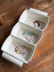 Vintage Poole Pottery Hors d'Oeuvres Dish