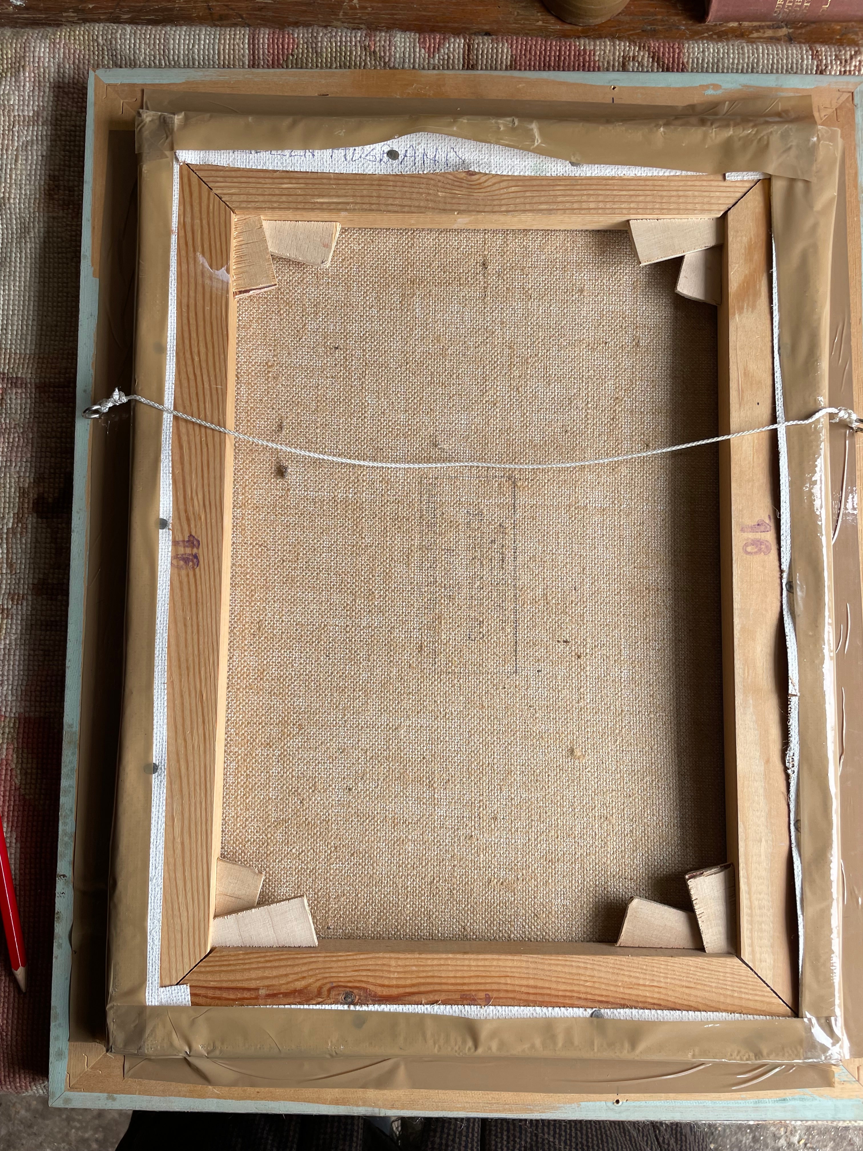 Still Life with Staffordshire Porcelain Objects:  Oil on Canvas