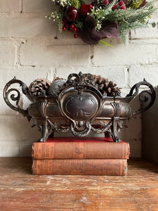 French Embossed Spelter Jardinière