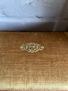 1920s Velvet Ochre Box