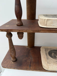 Late 19th Century Oak Wall Hanging Shelf