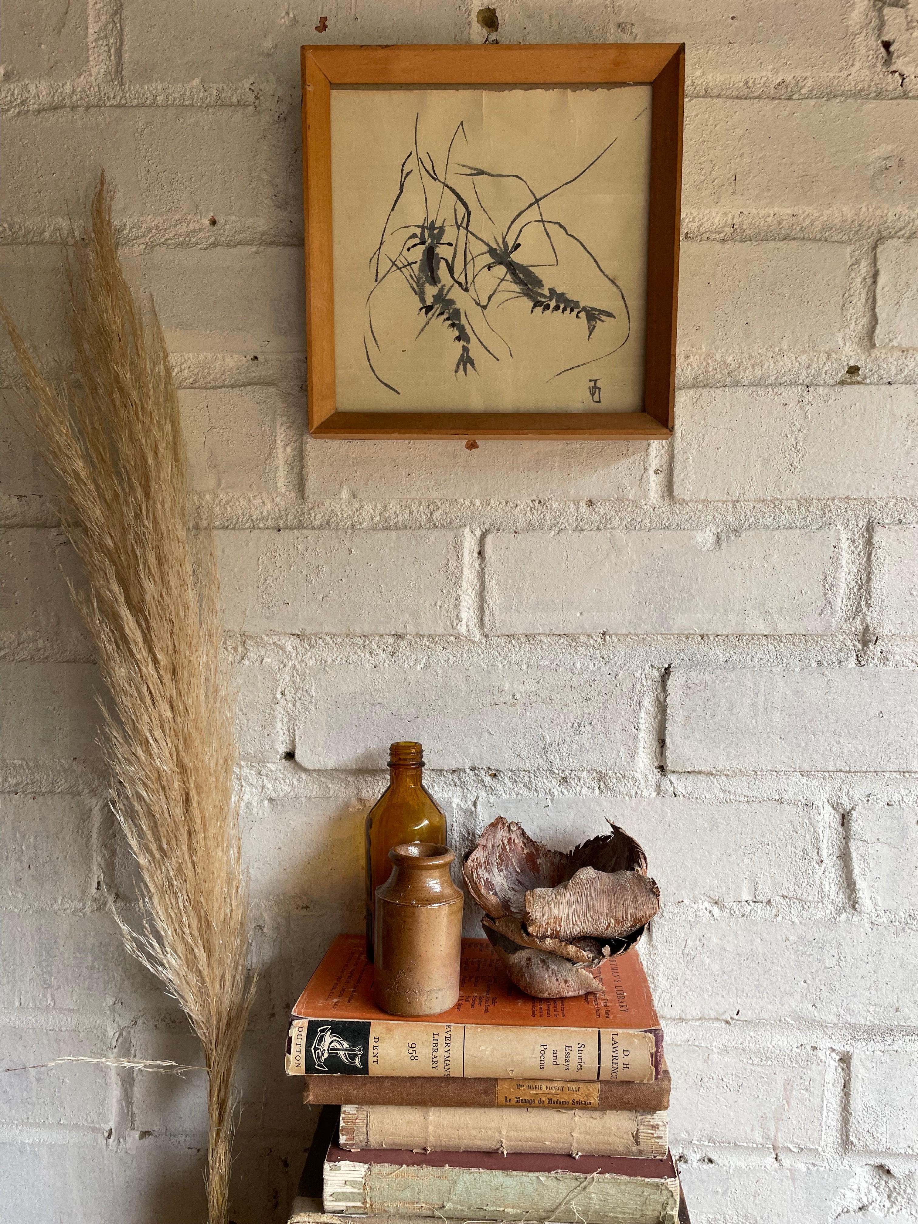 Crayfish: Painting on Silk