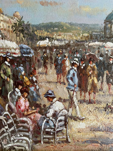 Belle Epoque French Riviera Oil on Canvas: Was £145 now £101.50 at checkout