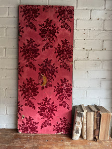 Timeworn Interior Decorators Sample Panel with Victorian Lincrusta Wallcovering
