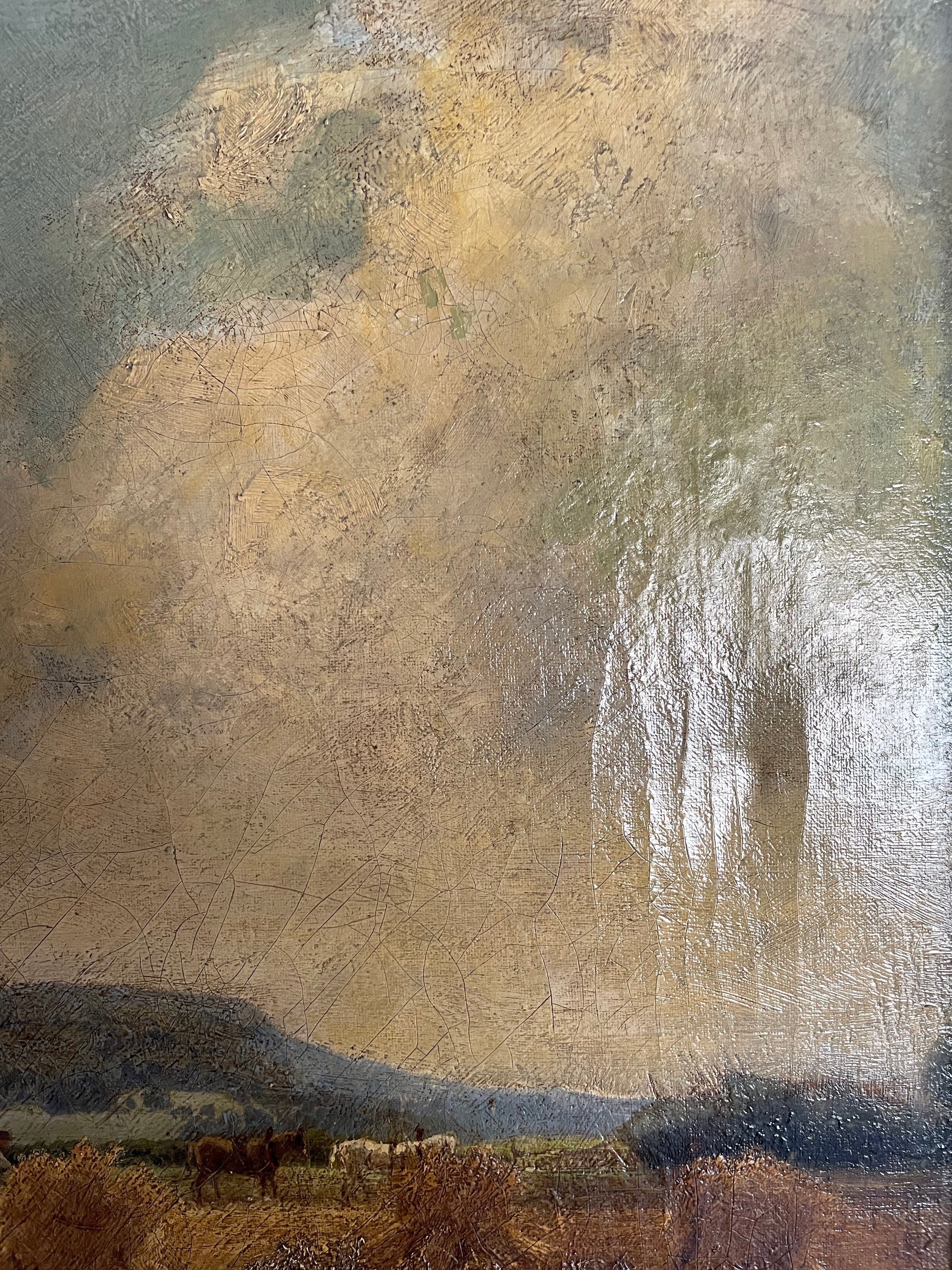 1887 Signed Oil on Canvas “The Harvest”