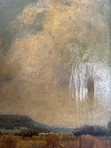 1887 Signed Oil on Canvas “The Harvest”