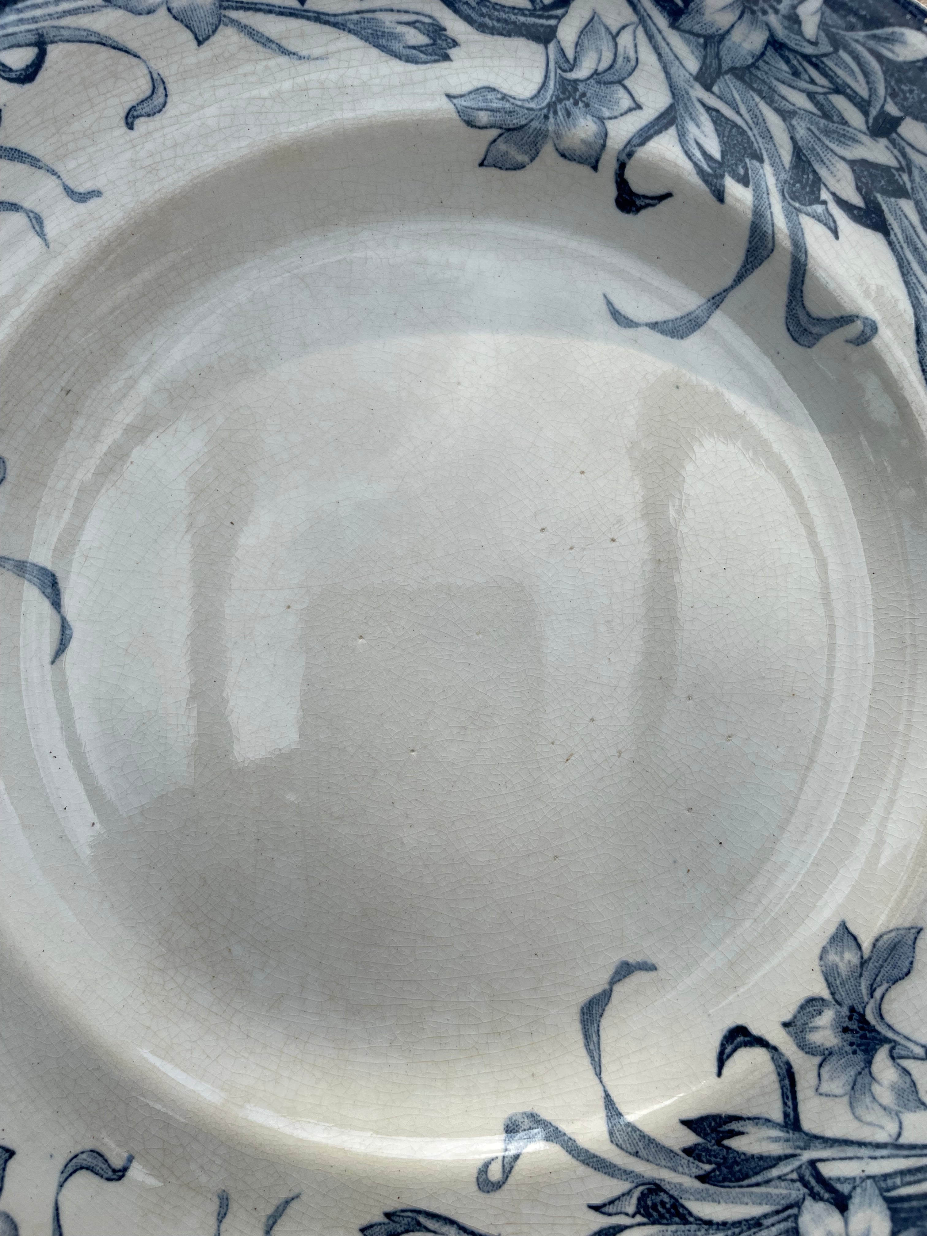 Antique French “Longwy” Plate