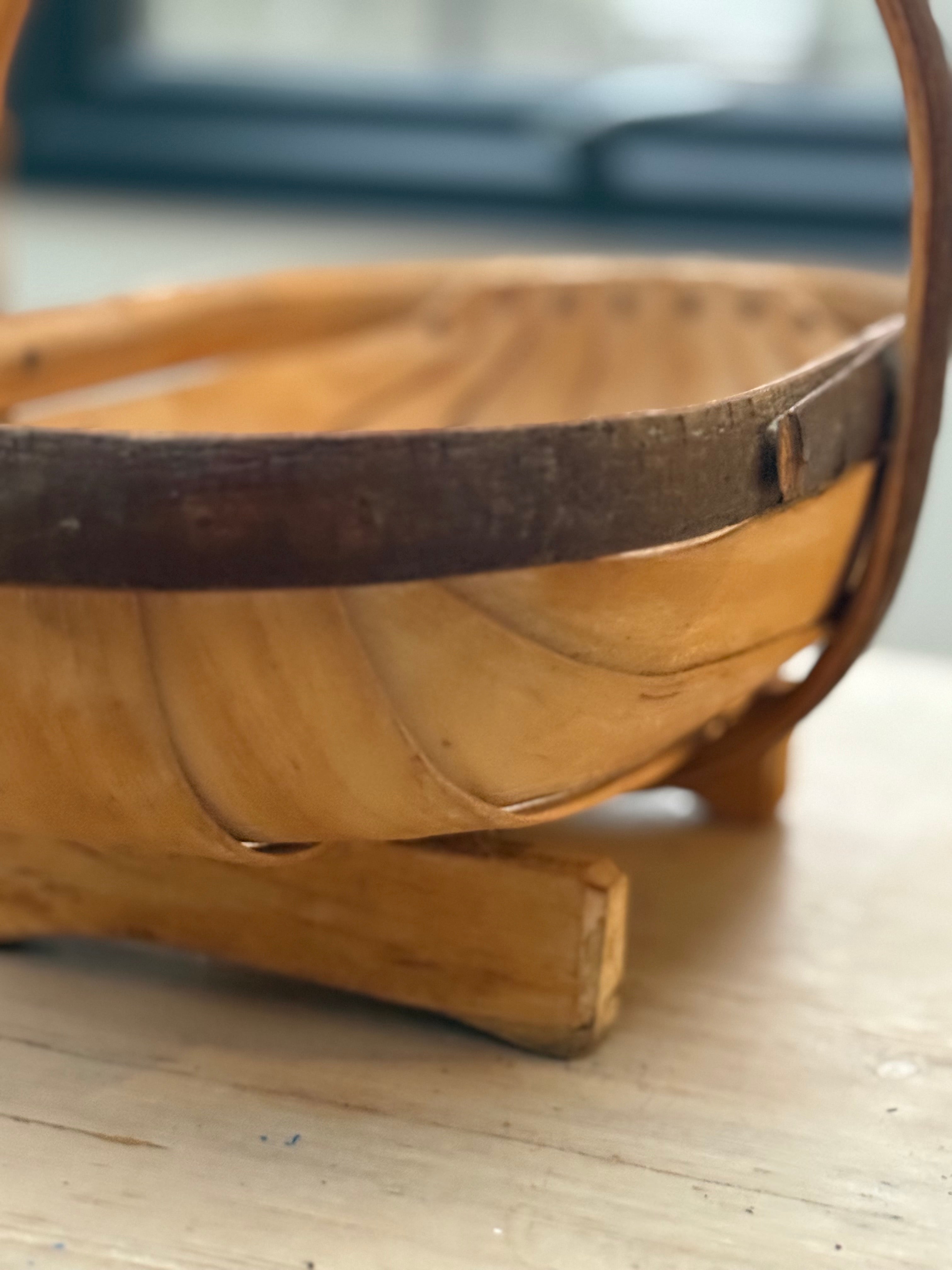 Circa 1940s: Vintage Sussex Wooden Trug