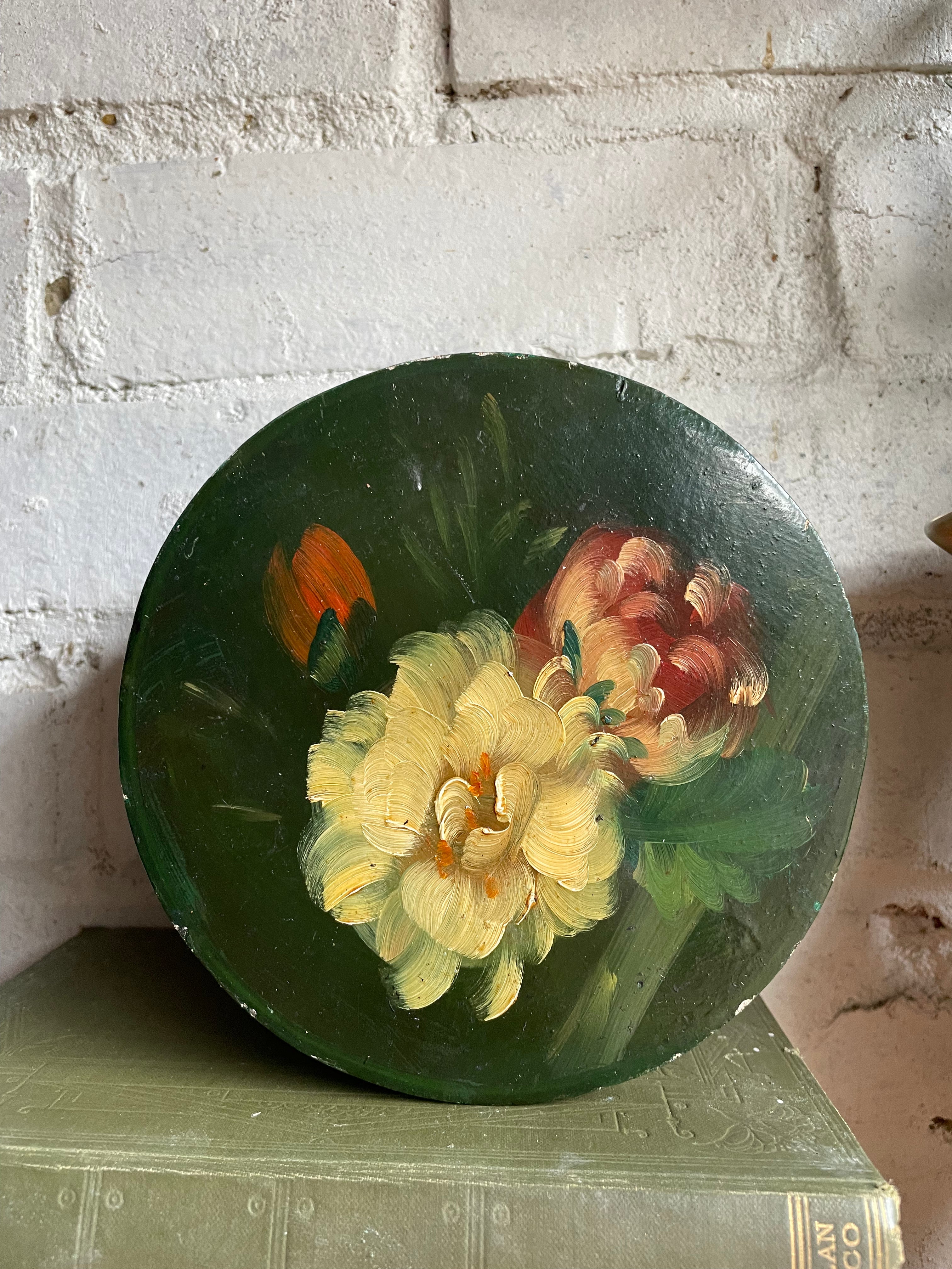Handpainted Floral Wooden Box