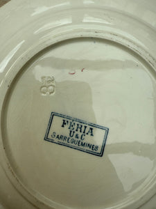 Early 20th Century French “Feria” Plate 1
