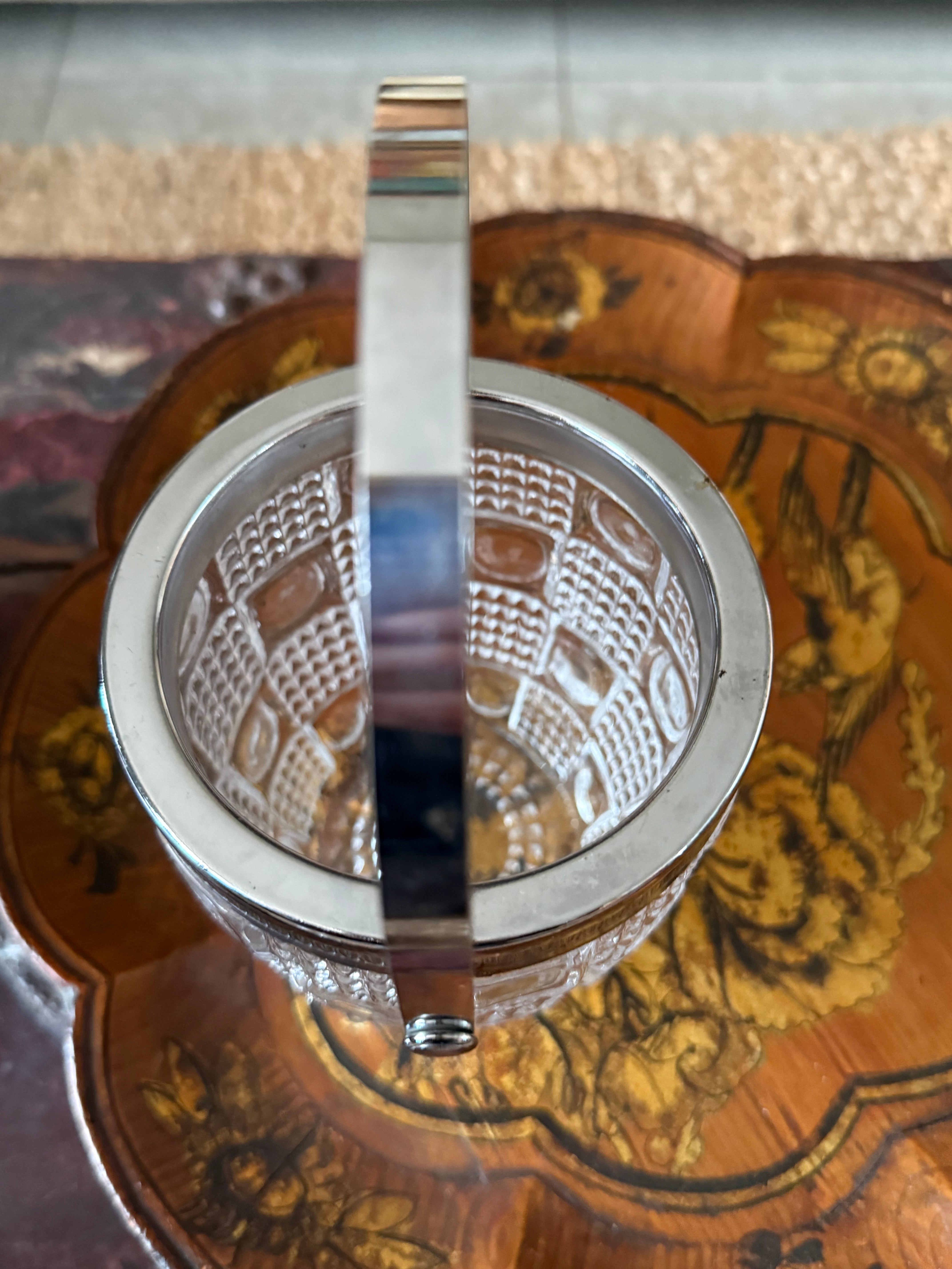 1930s French Glass Ice Bucket