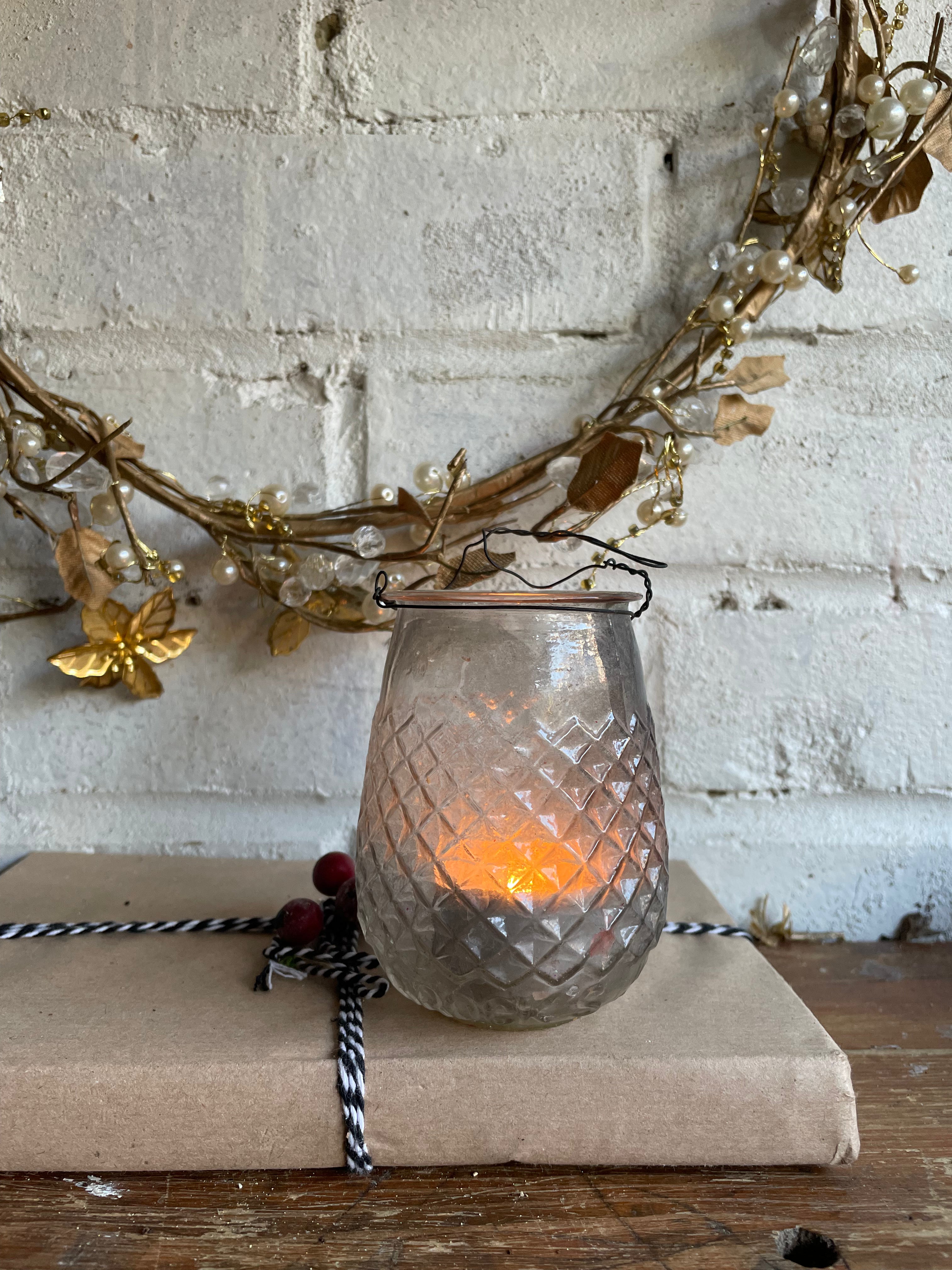 Victorian Glass Christmas Tree Fairy Light