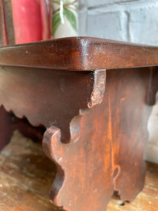 19th Century Oak Scalloped Stool