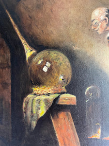 After Spritzweg “The Alchemist” - Oil on Canvas