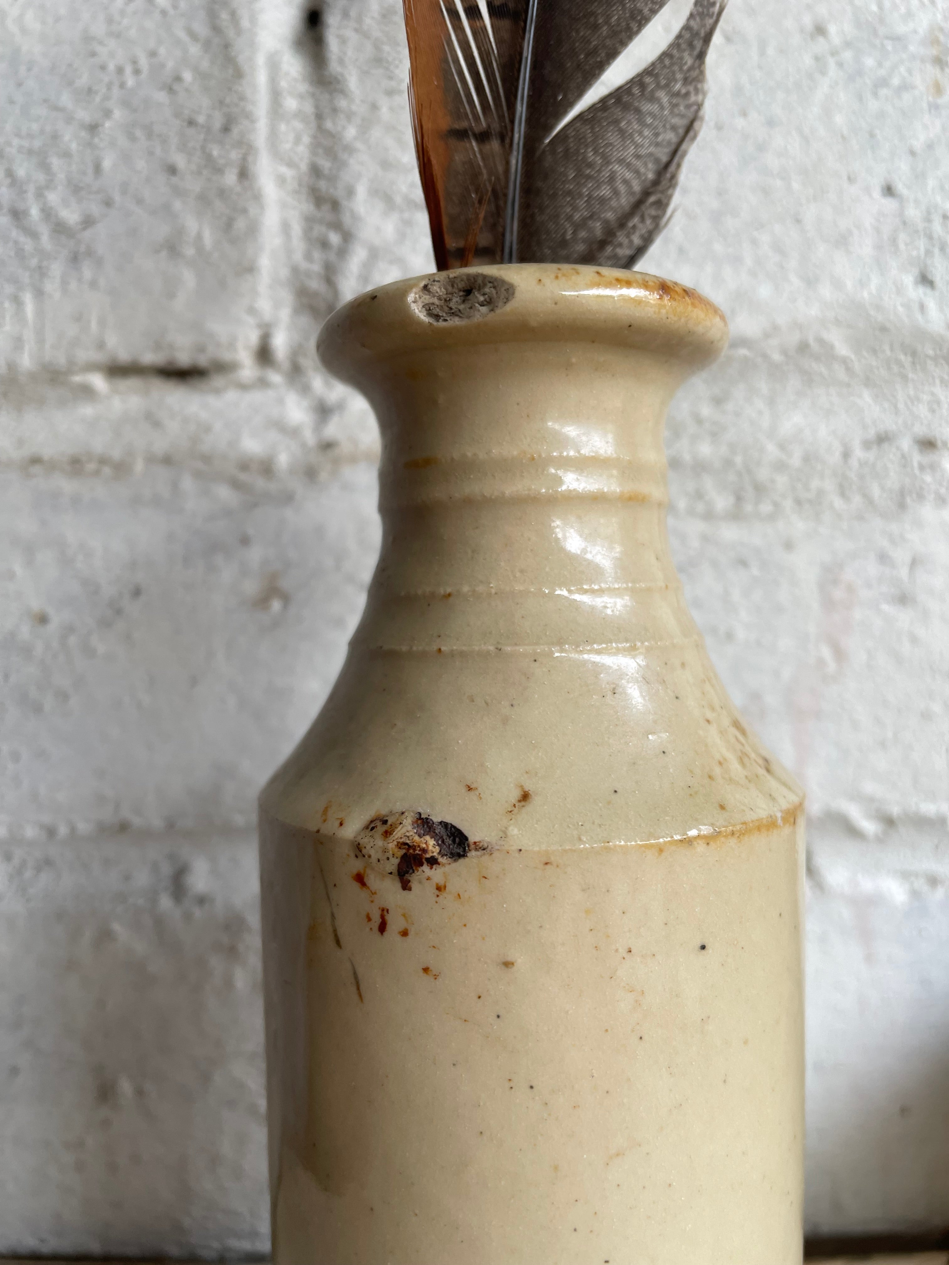 Trio of Antique Stoneware Bottles