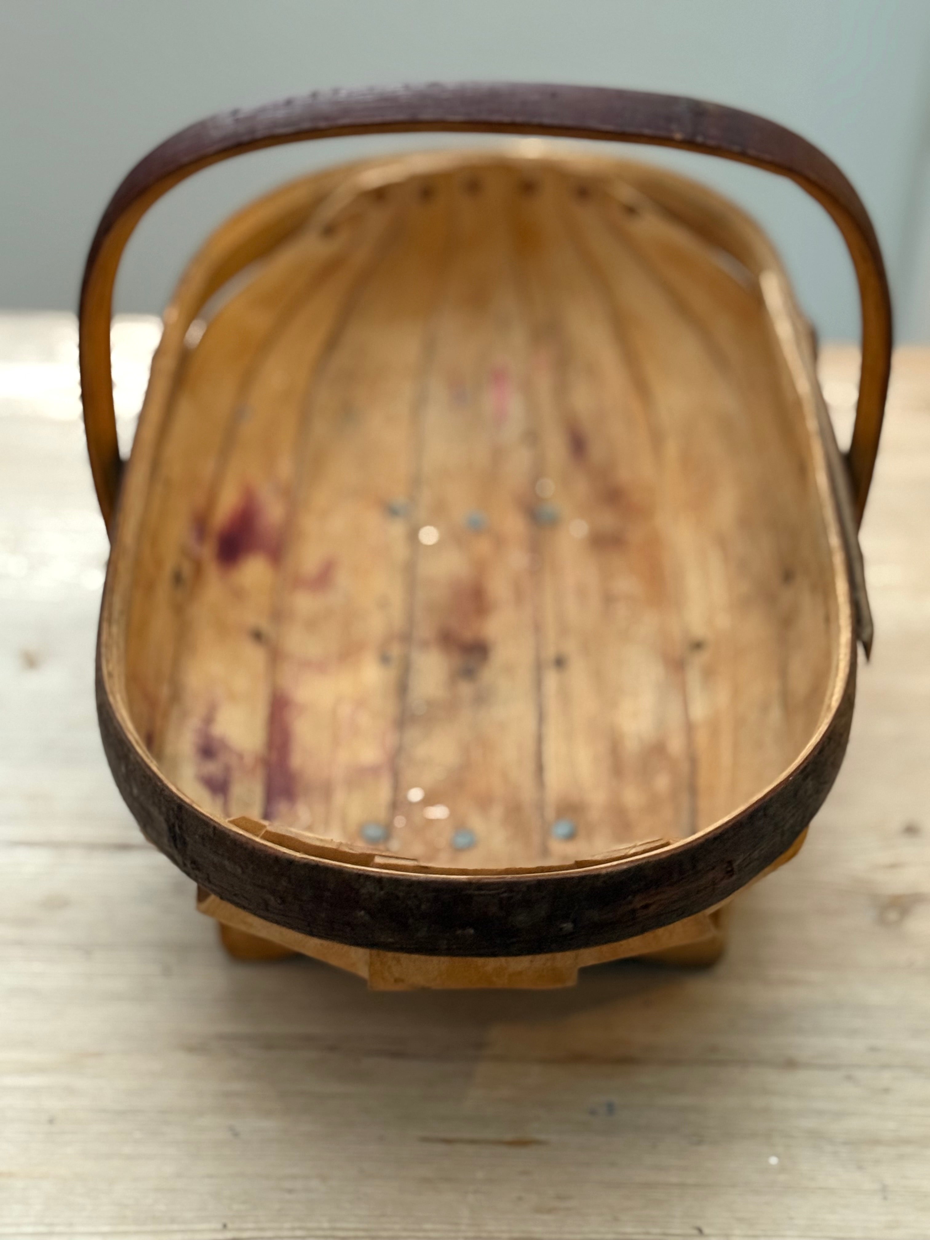 Circa 1940s: Vintage Sussex Wooden Trug