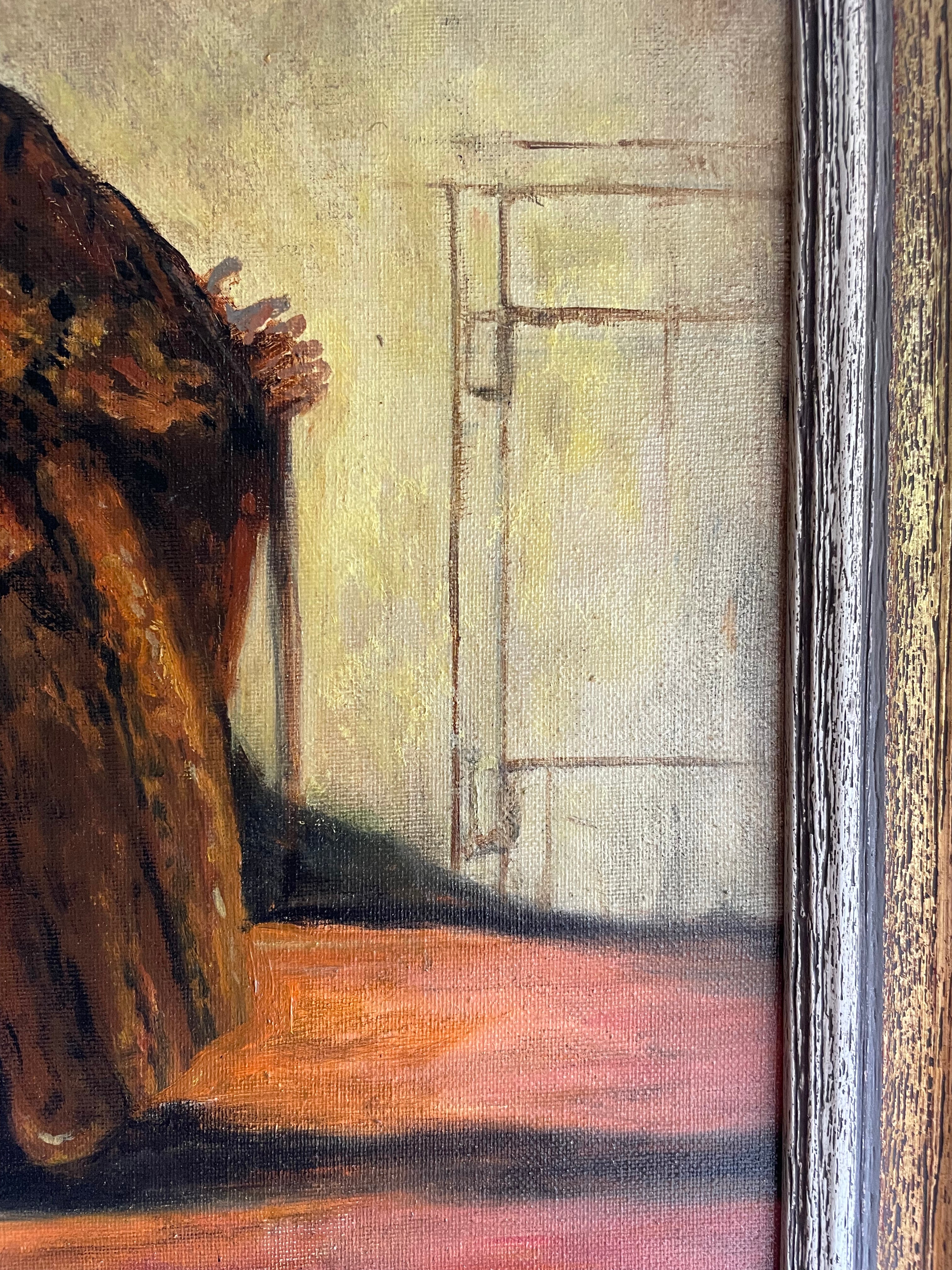 After Spritzweg “The Alchemist” - Oil on Canvas