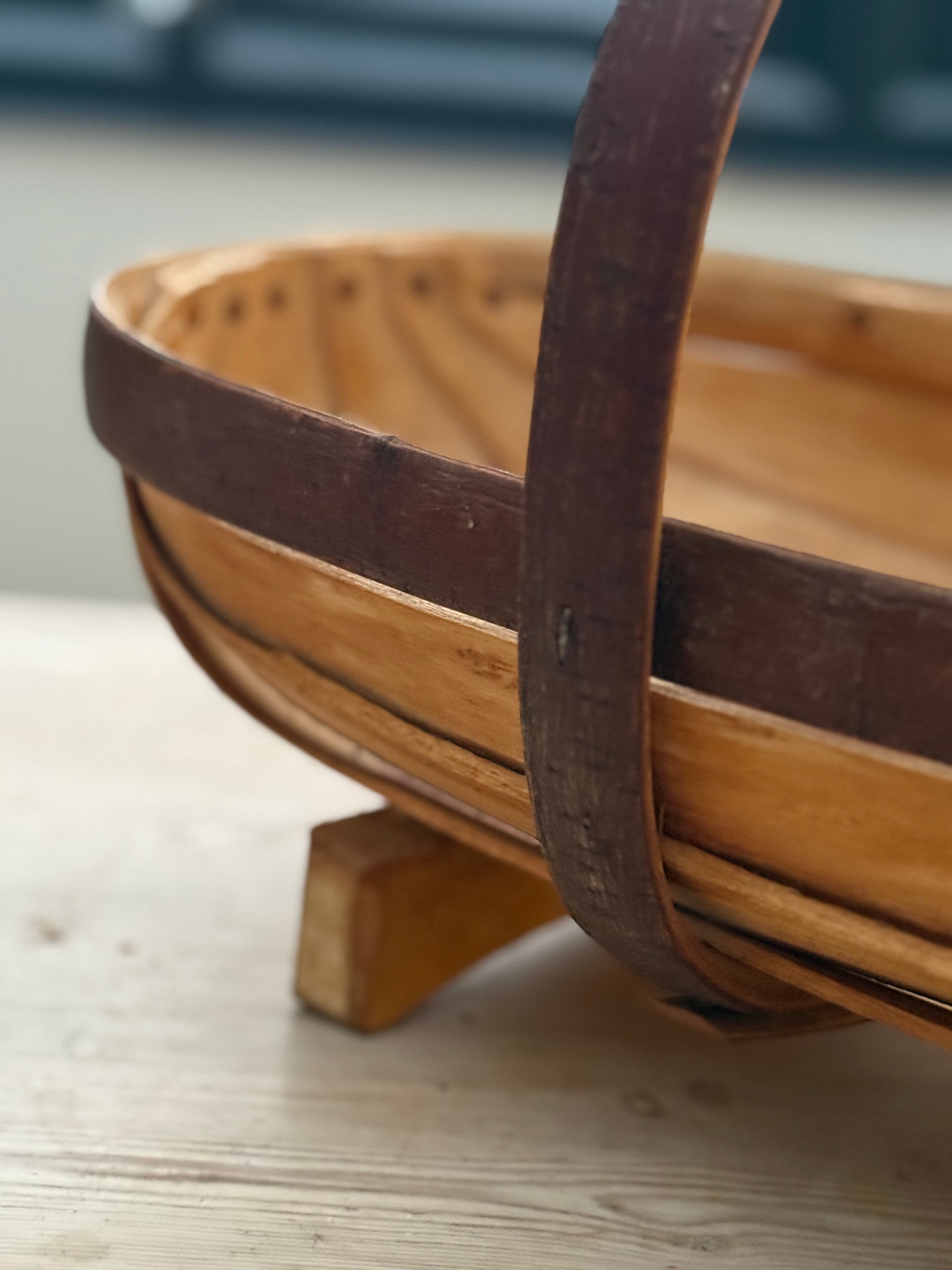 Circa 1940s: Vintage Sussex Wooden Trug