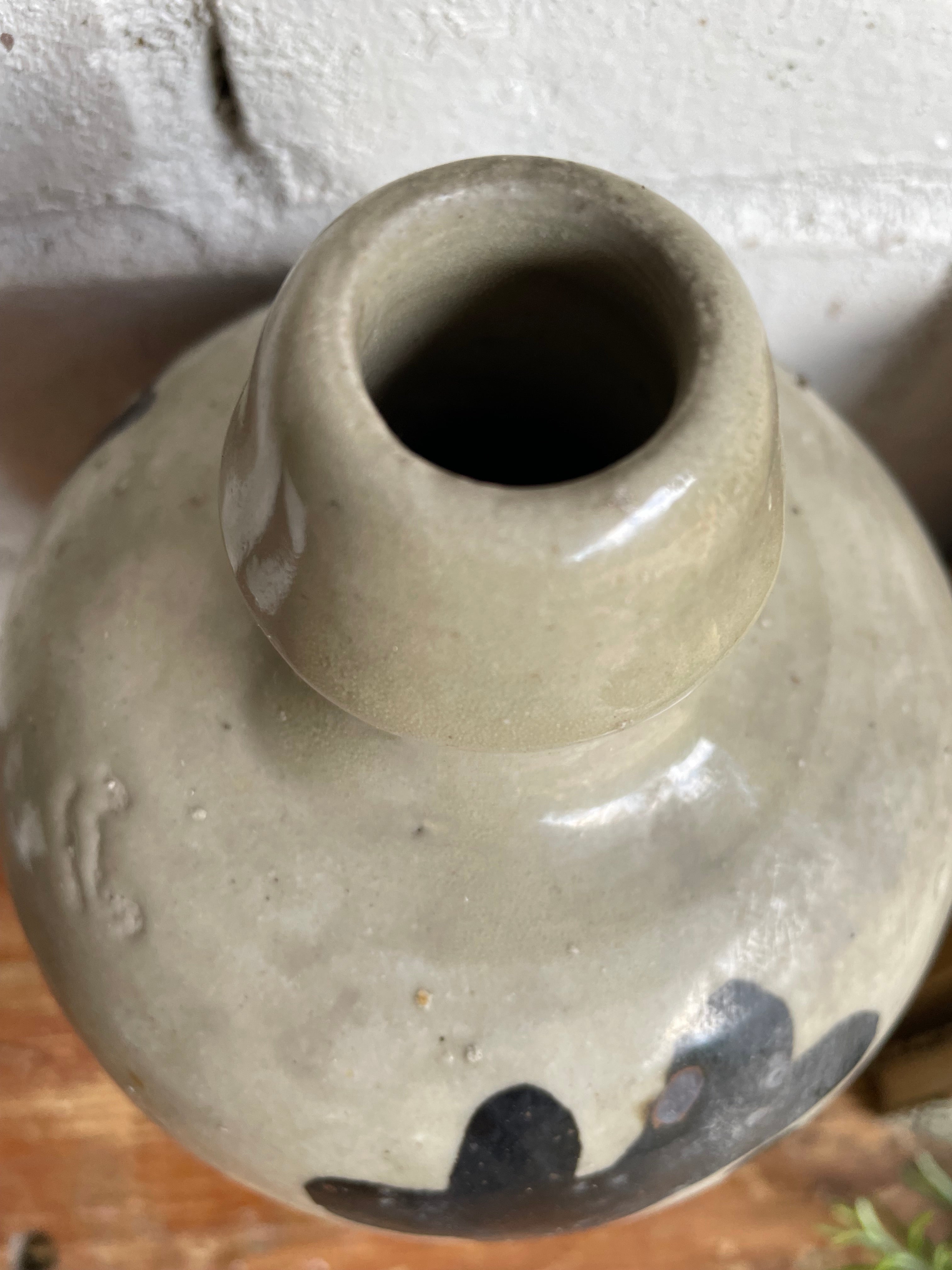 1930s Japanese Stoneware Sake Jar
