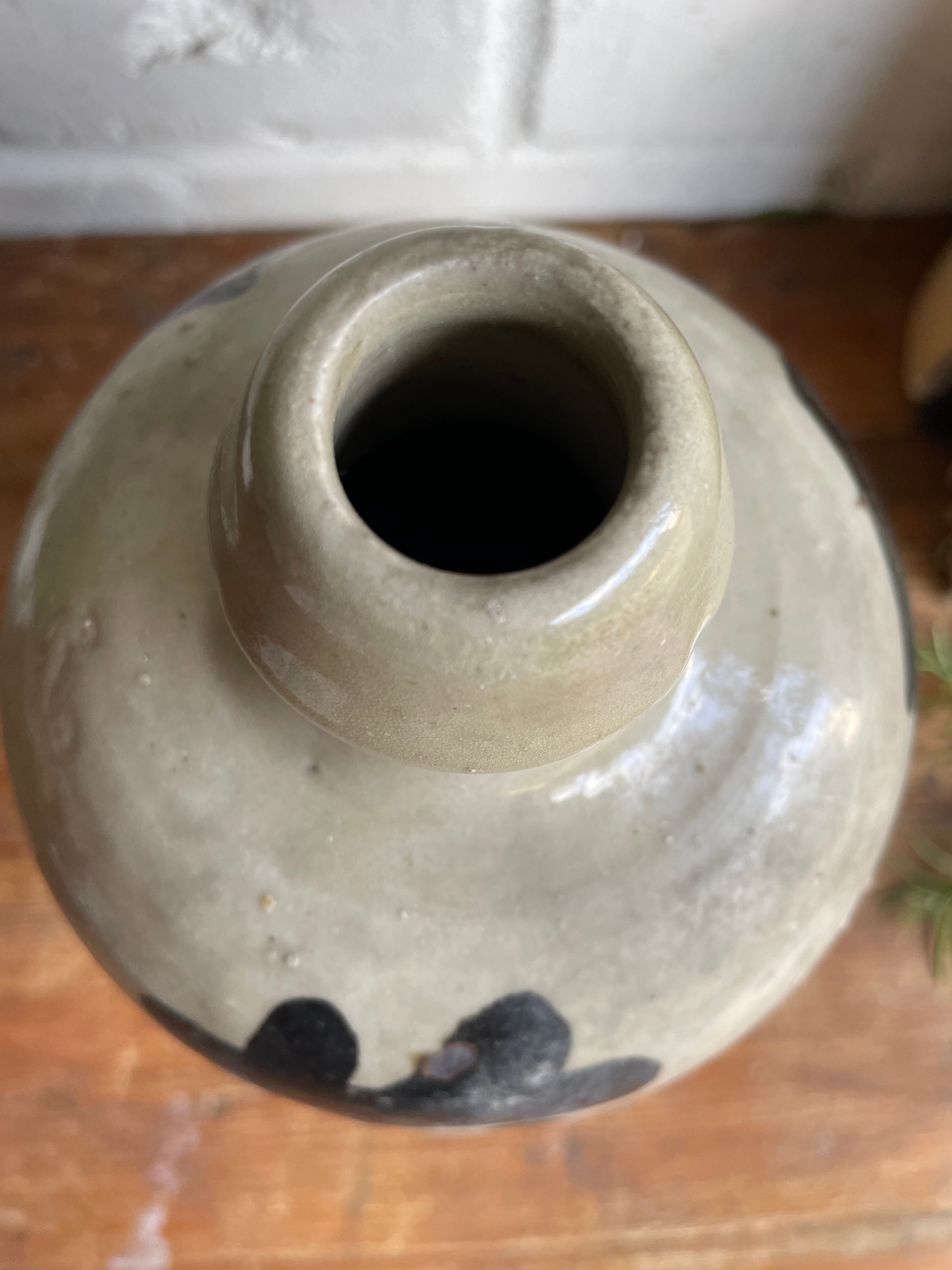 1930s Japanese Stoneware Sake Jar