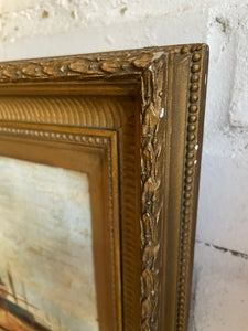 19th Century British School Double-Sided Oil Painting