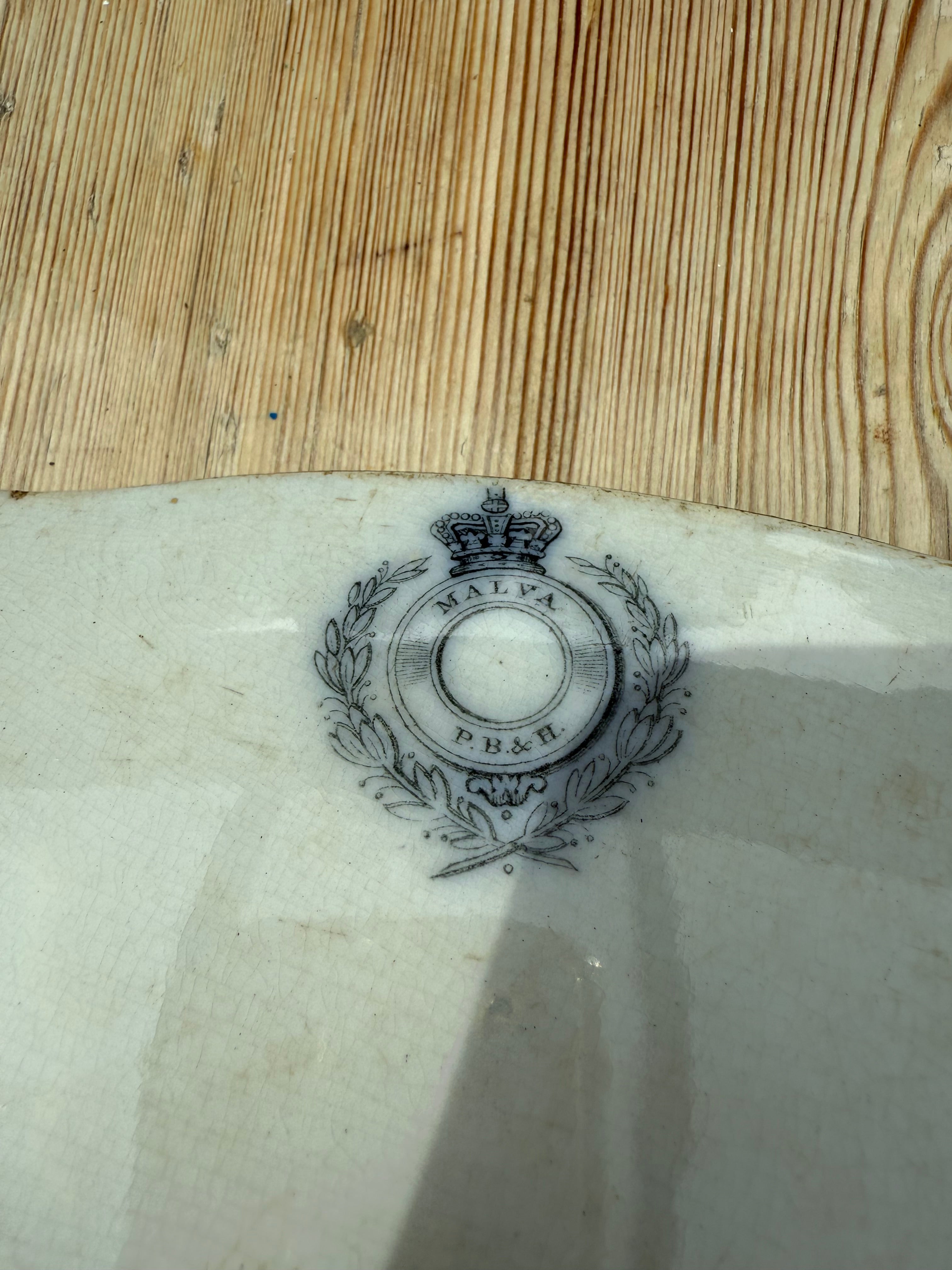 Large 19th Century Pinder, Bourne & Hope "Malva" Ironstone Platter