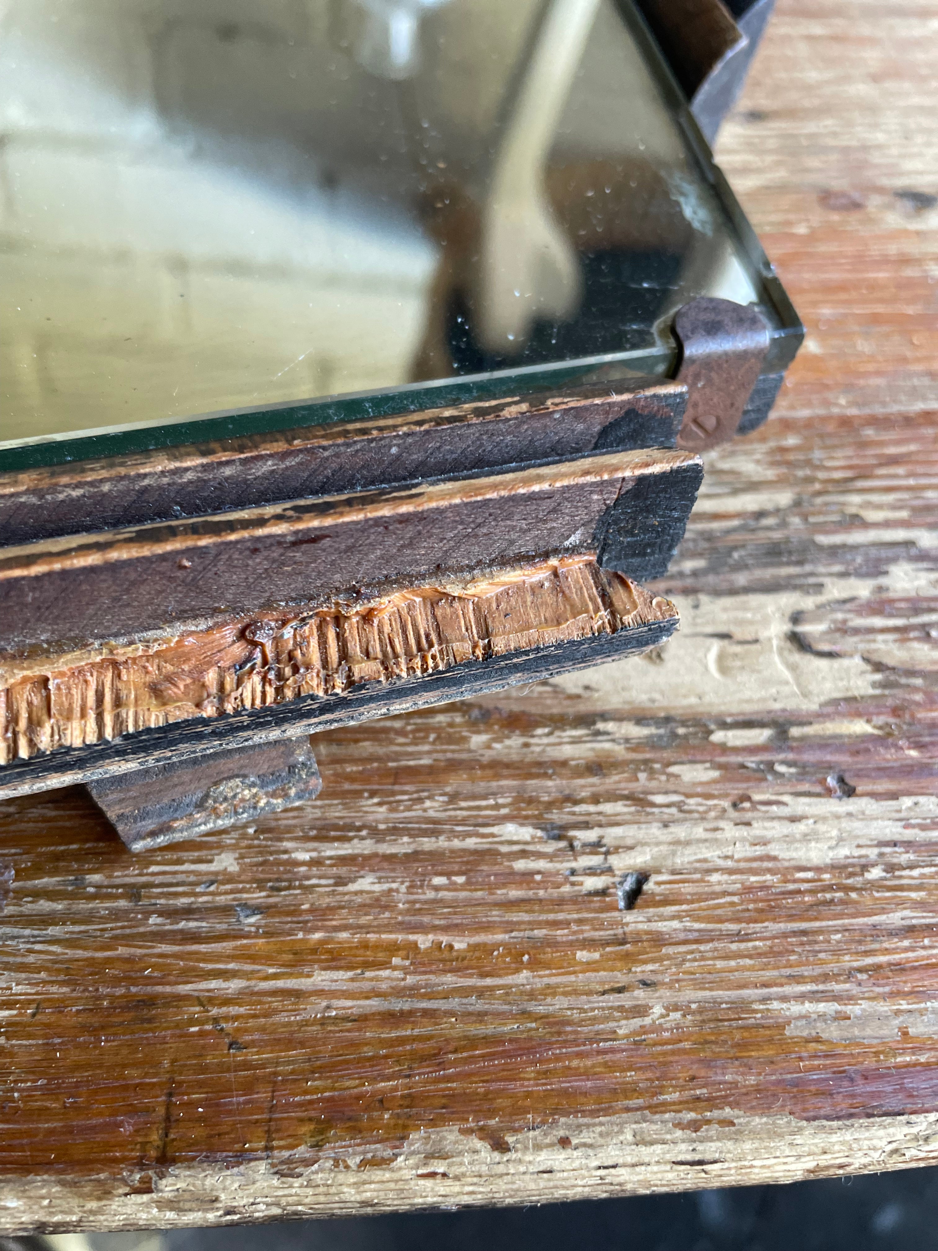 Timeworn Art Deco Dressing Table Mirror