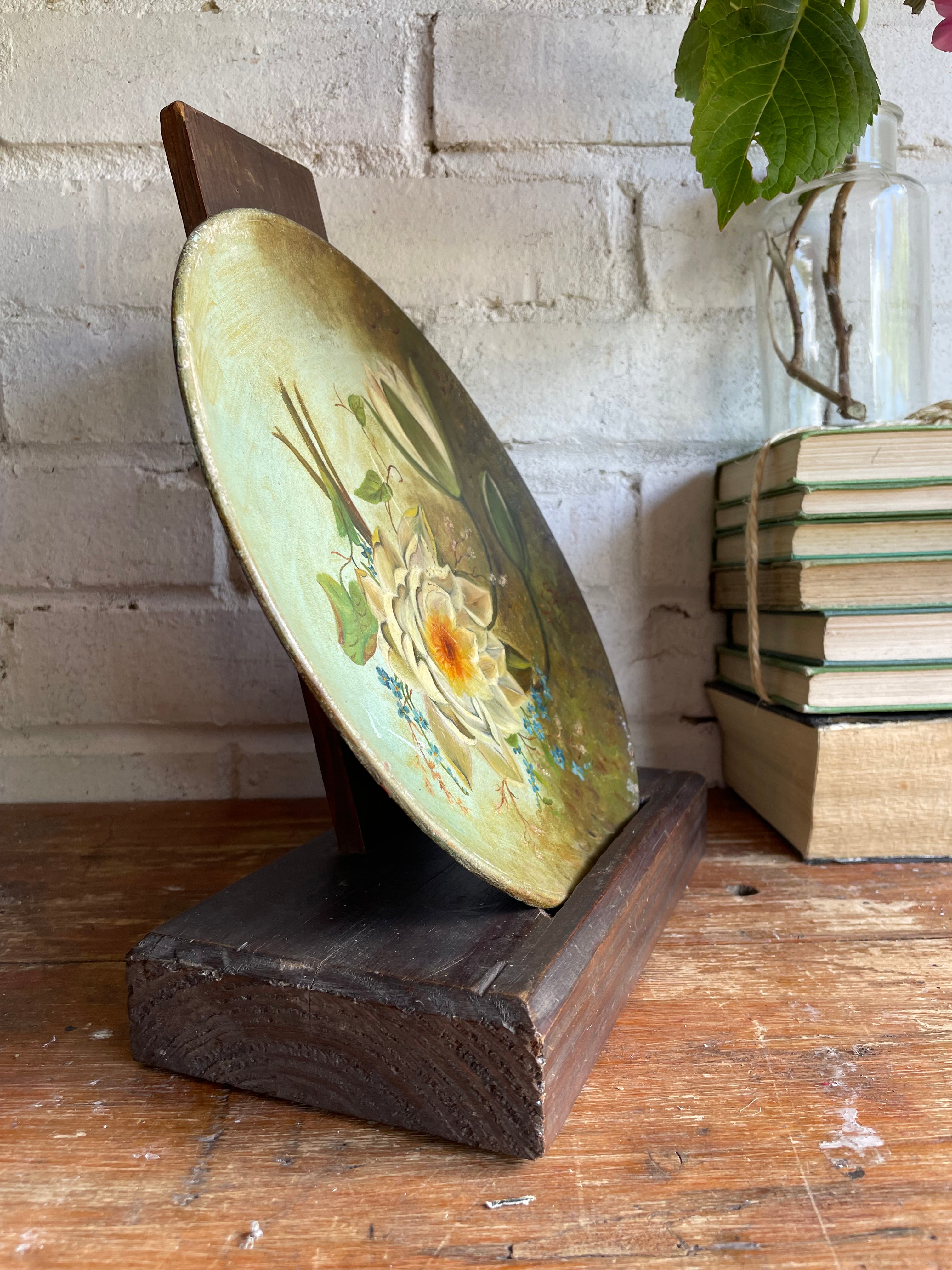 19th Century Oak Stand for Decorative Plates