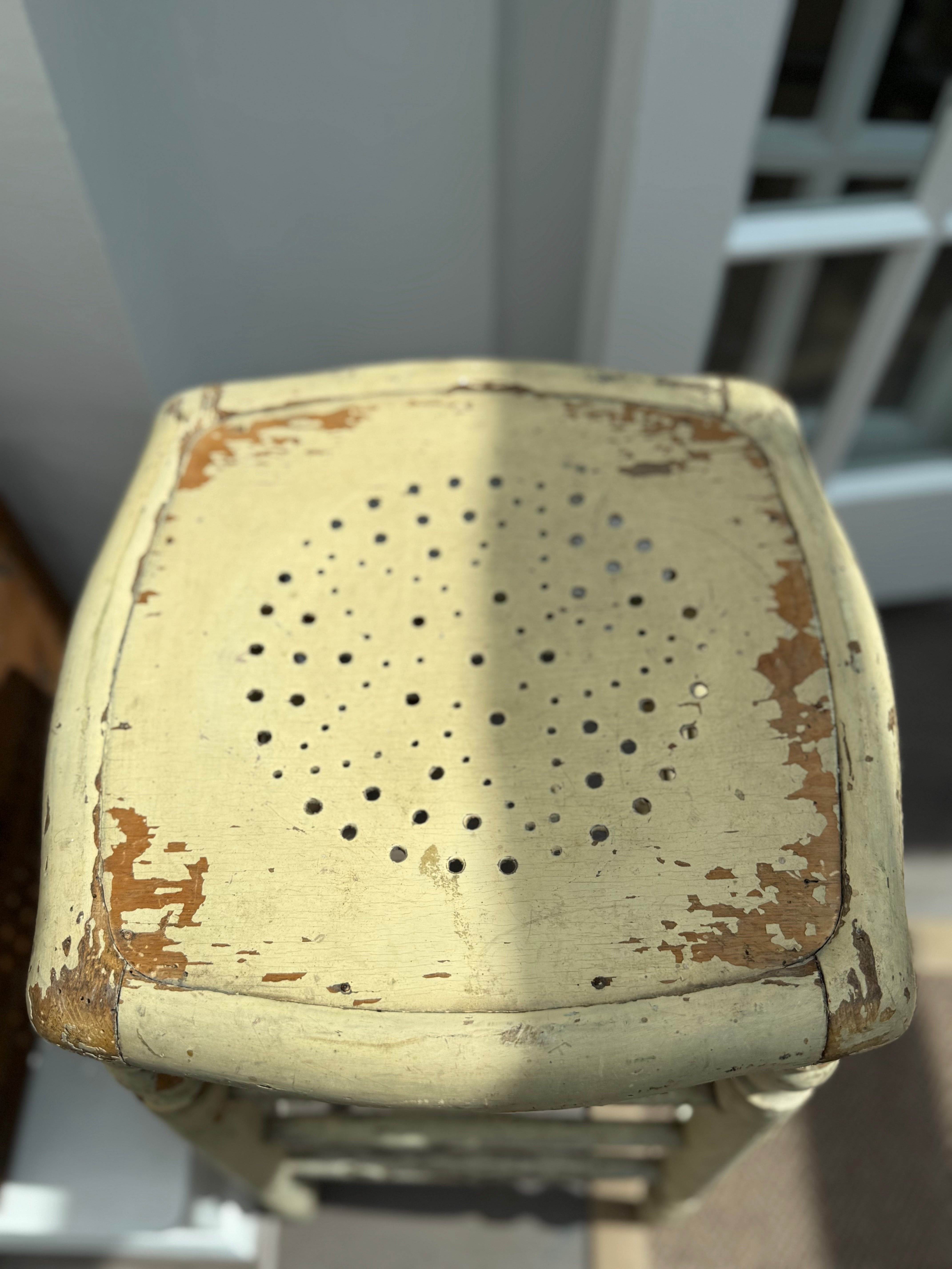 Very Tall Rustic French Antique Stool
