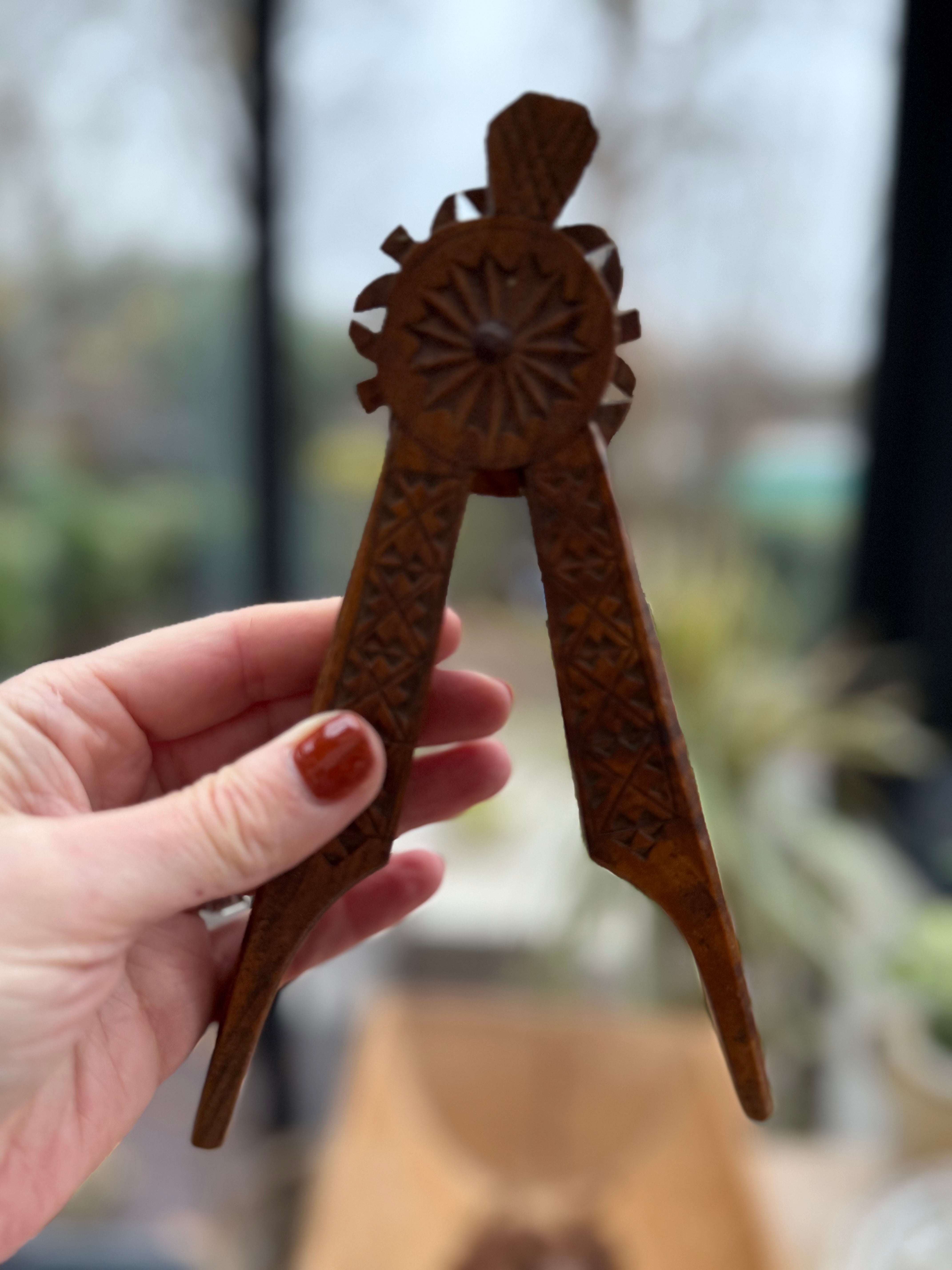 Antique Scandinavian Handcarved Nutcracker 