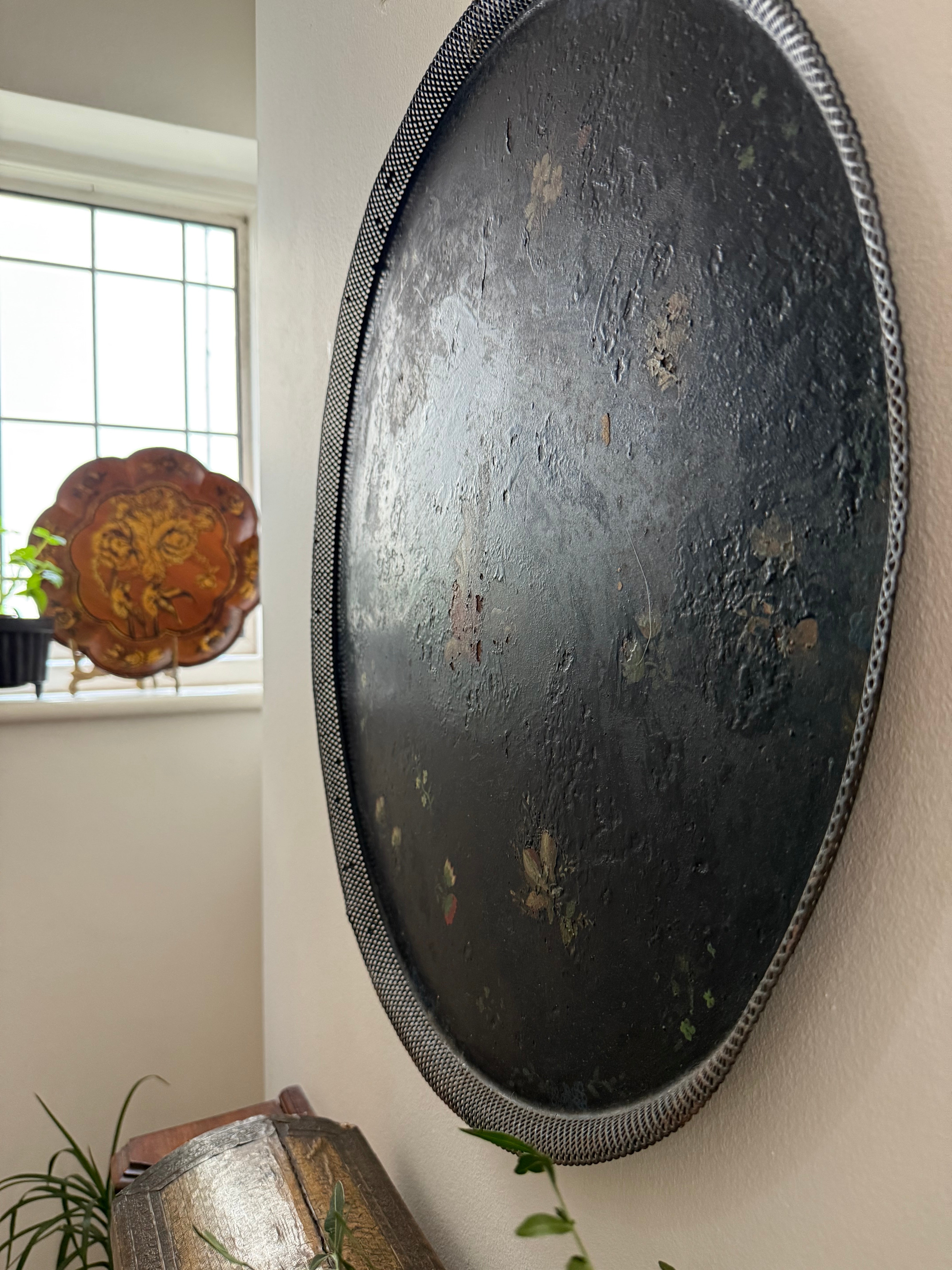 Circa 1810: Georgian Oversized Toleware Tray