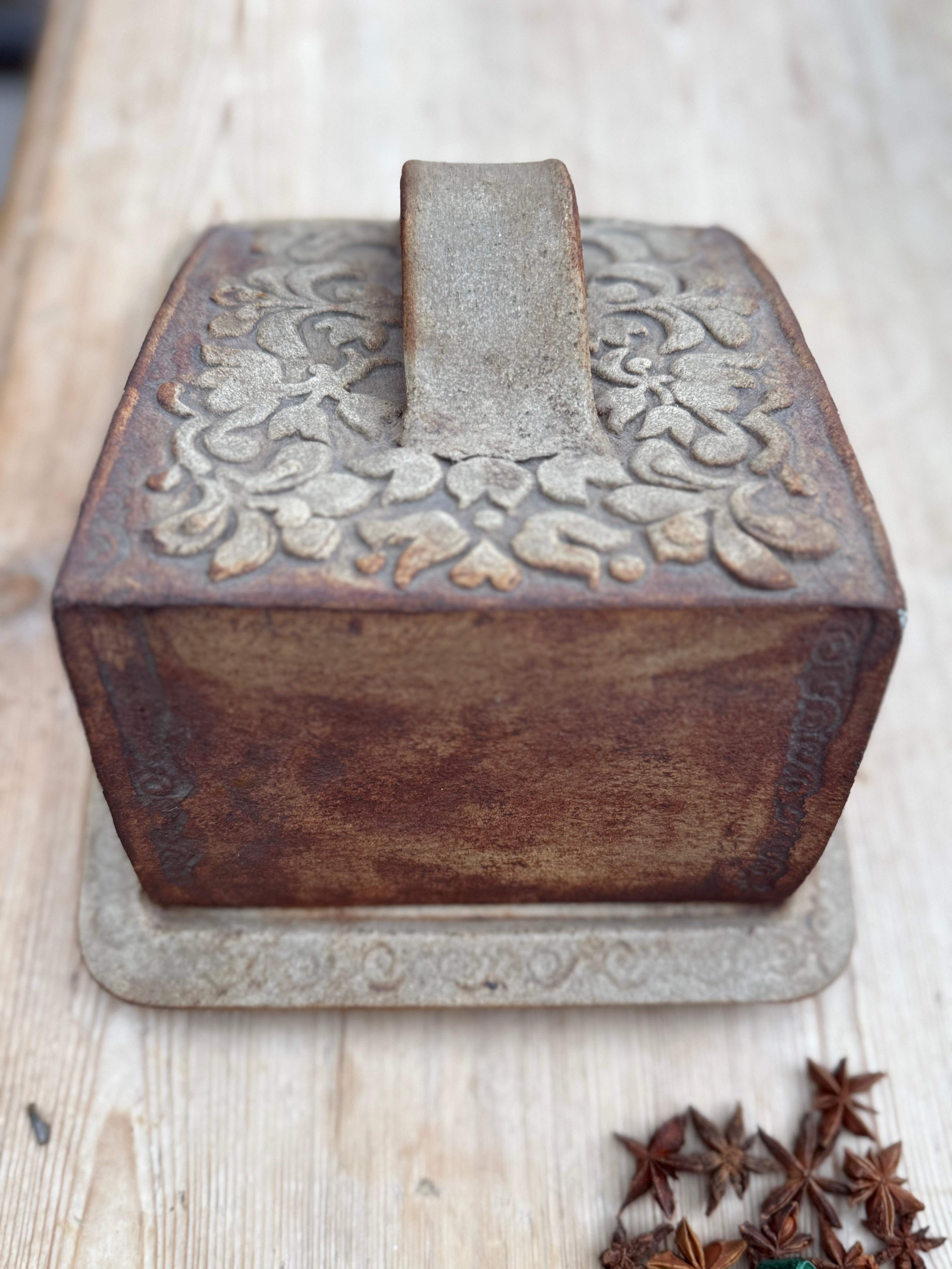 Mid- Century Studio Pottery Cheese Dome and Plate