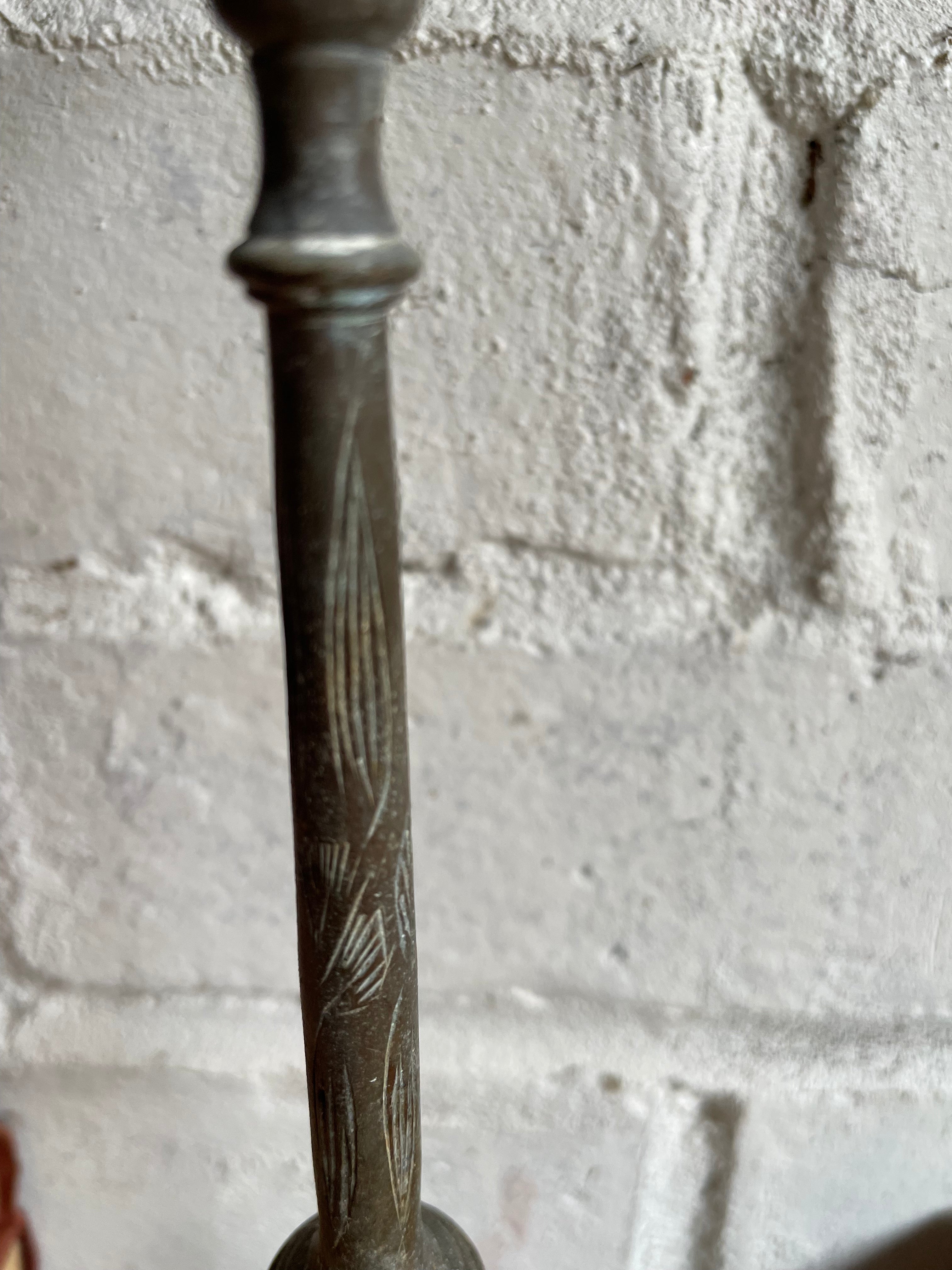 Rustic Iron Candlestick