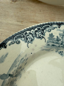 Antique French “Faciences Porcelaines Cristaux” Plate