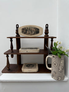 Late 19th Century Oak Wall Hanging Shelf