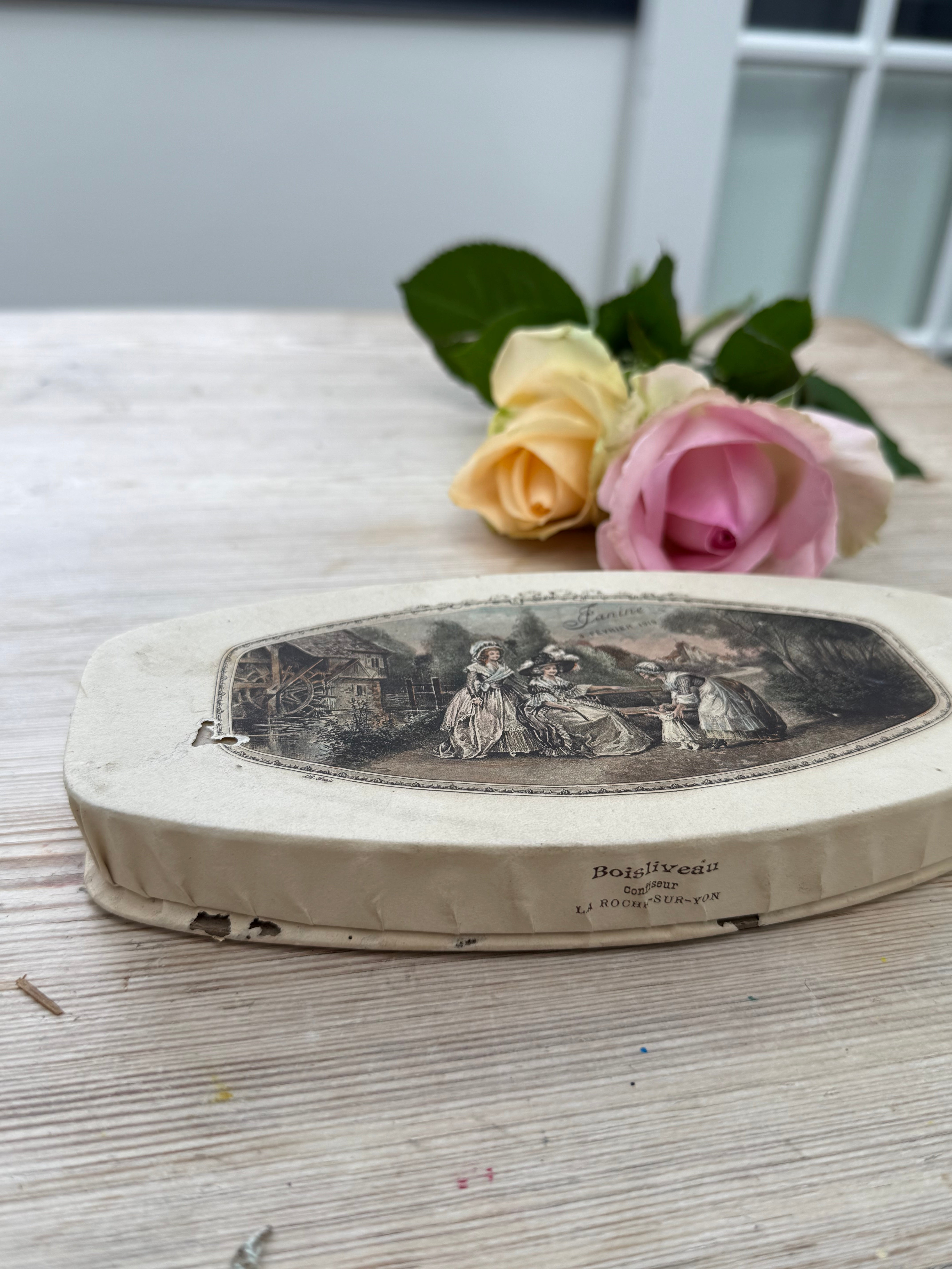 Antique French Cardboard Bonbon/ Chocolate Box circa 1900’s