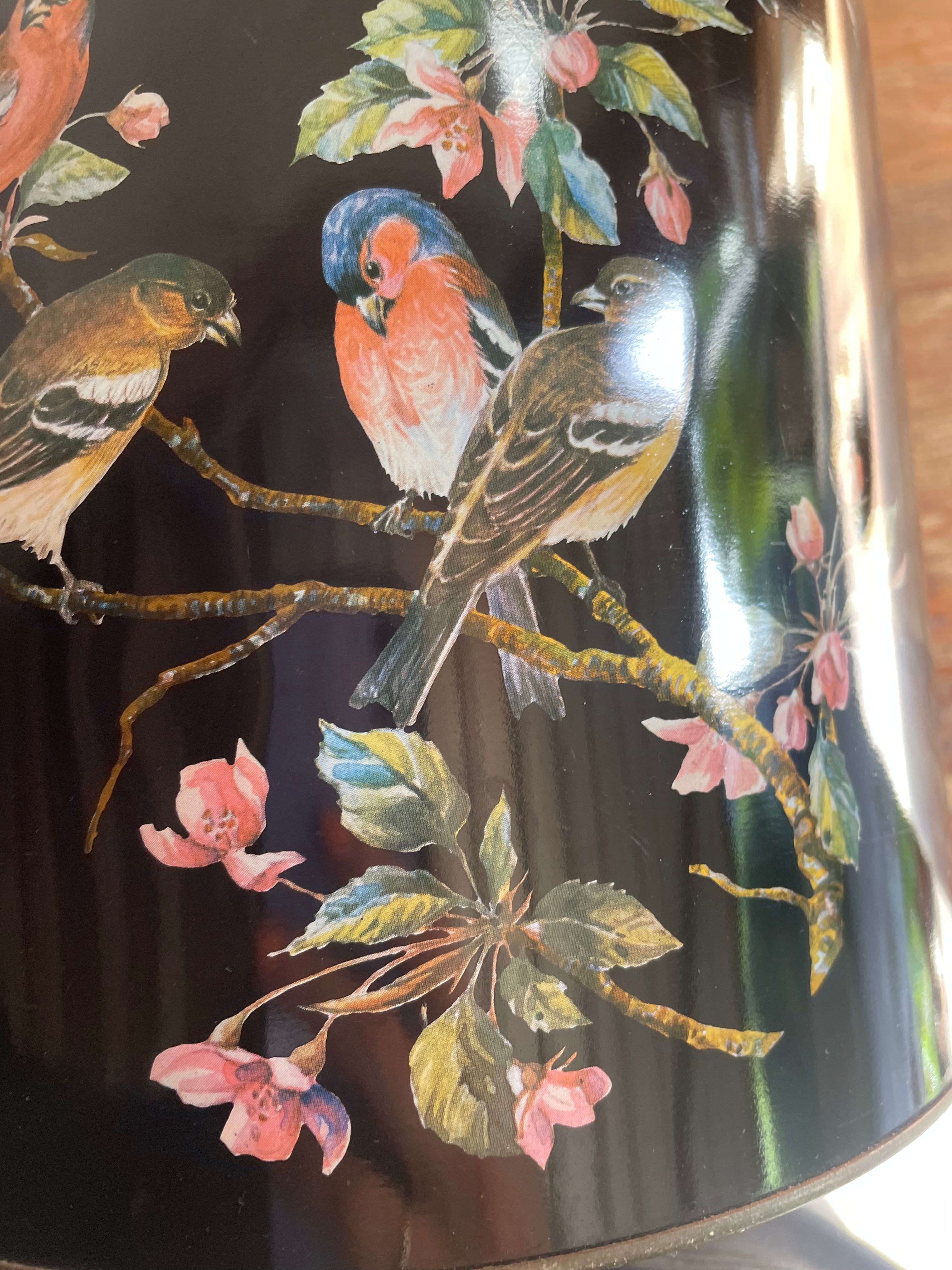 Large Confectionary Tin with Bird detail