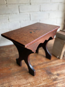 WW1 Naval Stool with Union Jack & French Flag Inlay