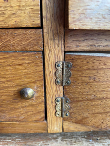 Vintage Miniature Oak Welsh Dresser